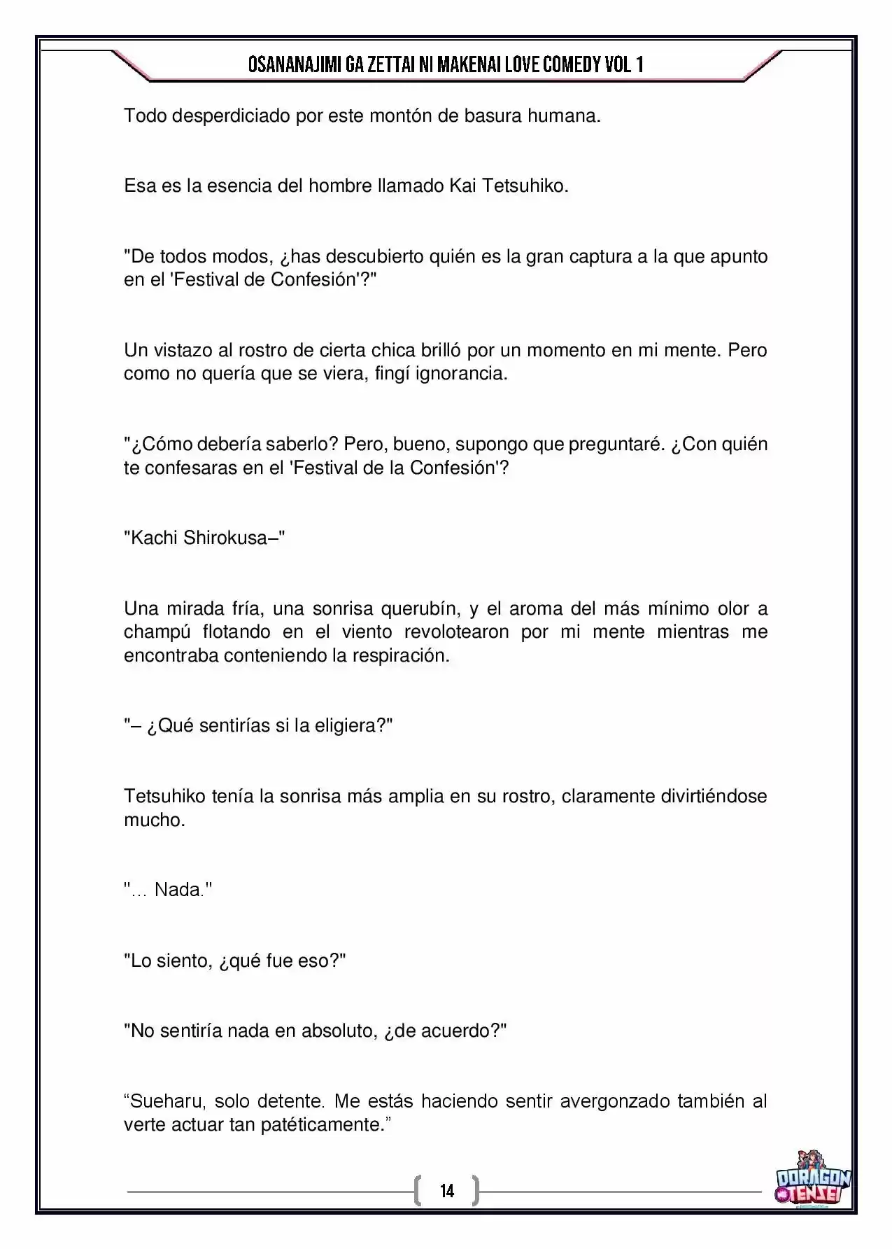 Osananajimi ga Zettai ni Makenai Love Comedy (Novela) - Capítulo 1 - Página 8 - LectorTMOo
