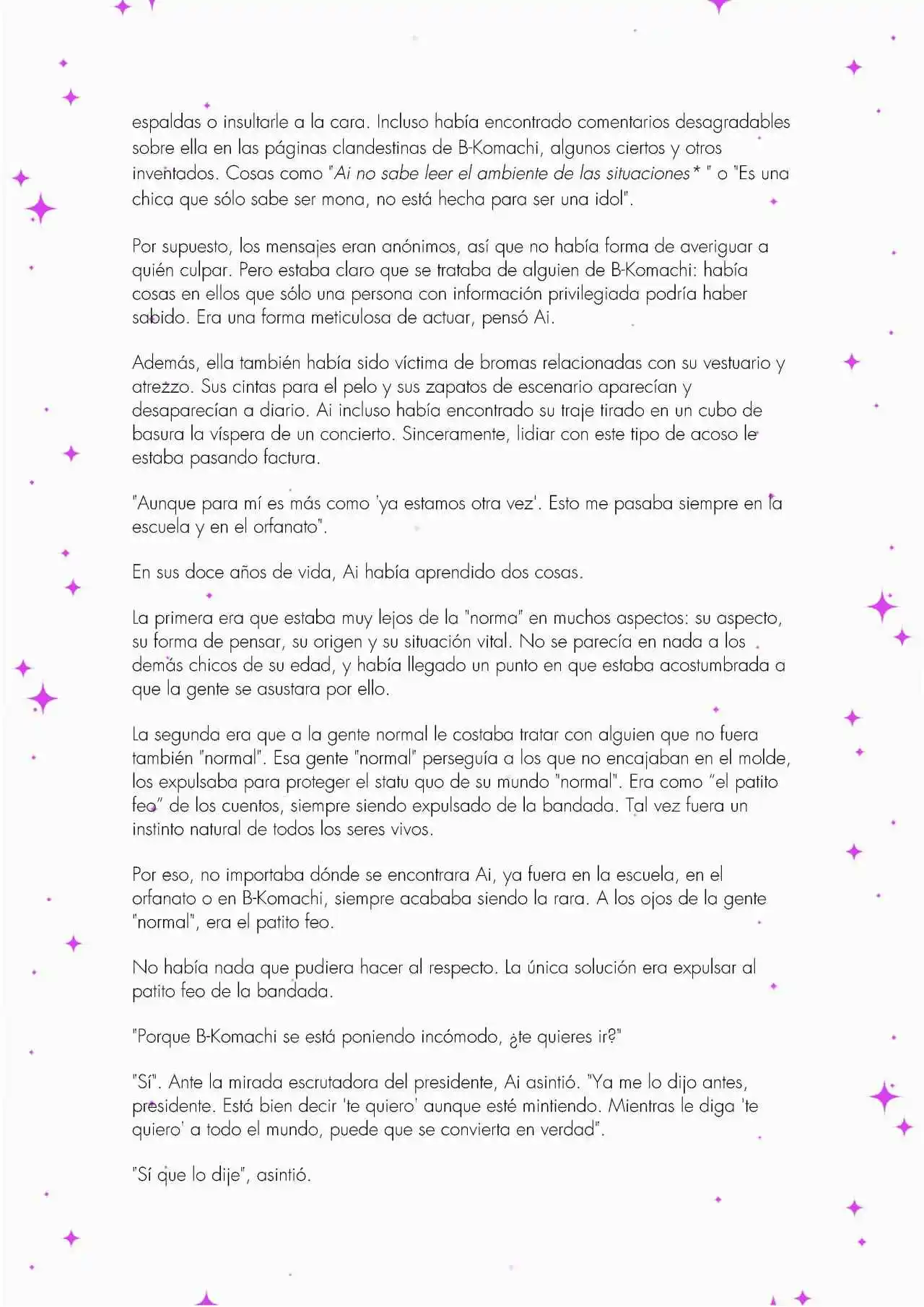 Oshi No Ko: Spica, The First Star (Novela) - Capítulo 1 - Página 8 - LectorTMOo