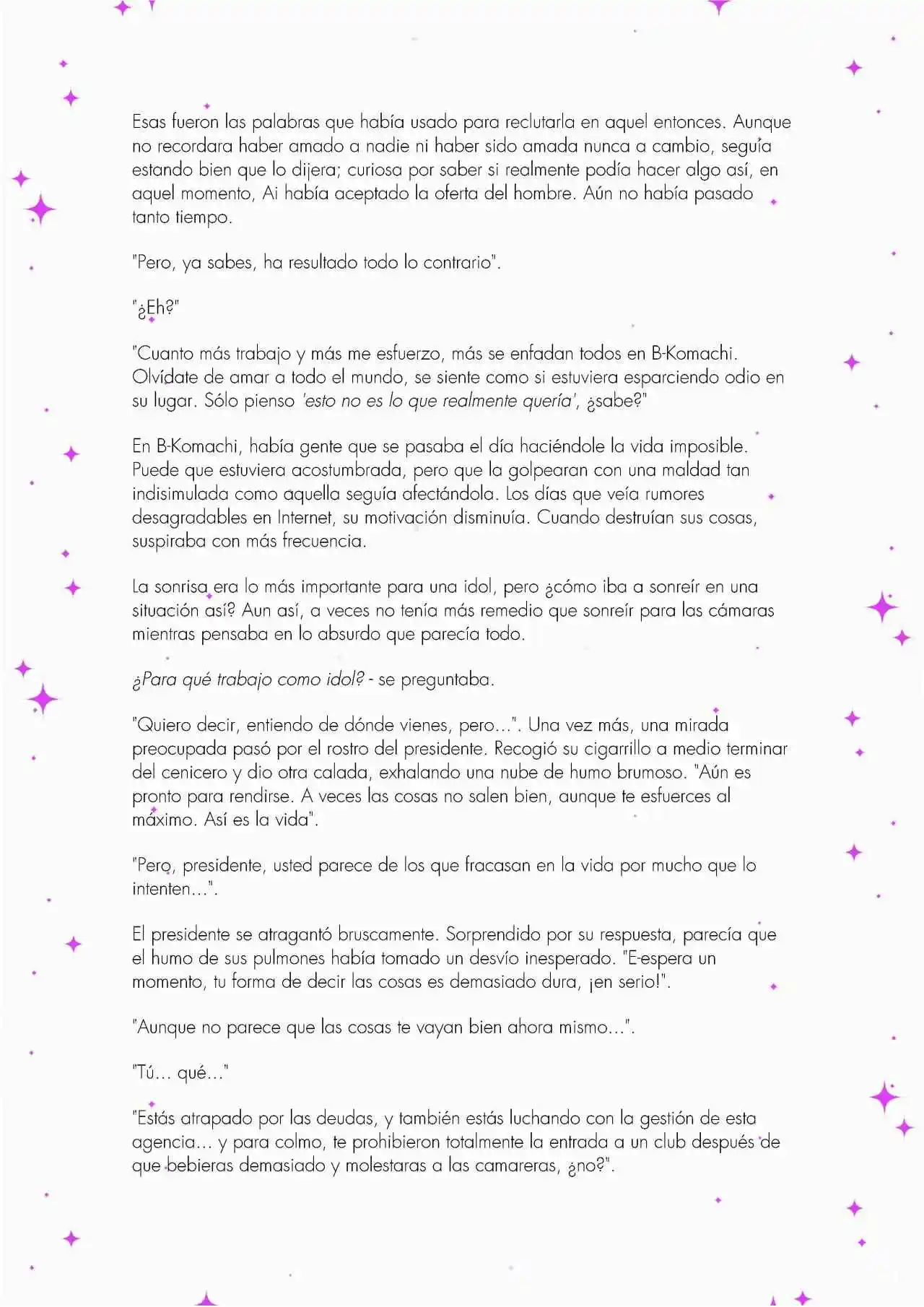 Oshi No Ko: Spica, The First Star (Novela) - Capítulo 1 - Página 9 - LectorTMOo
