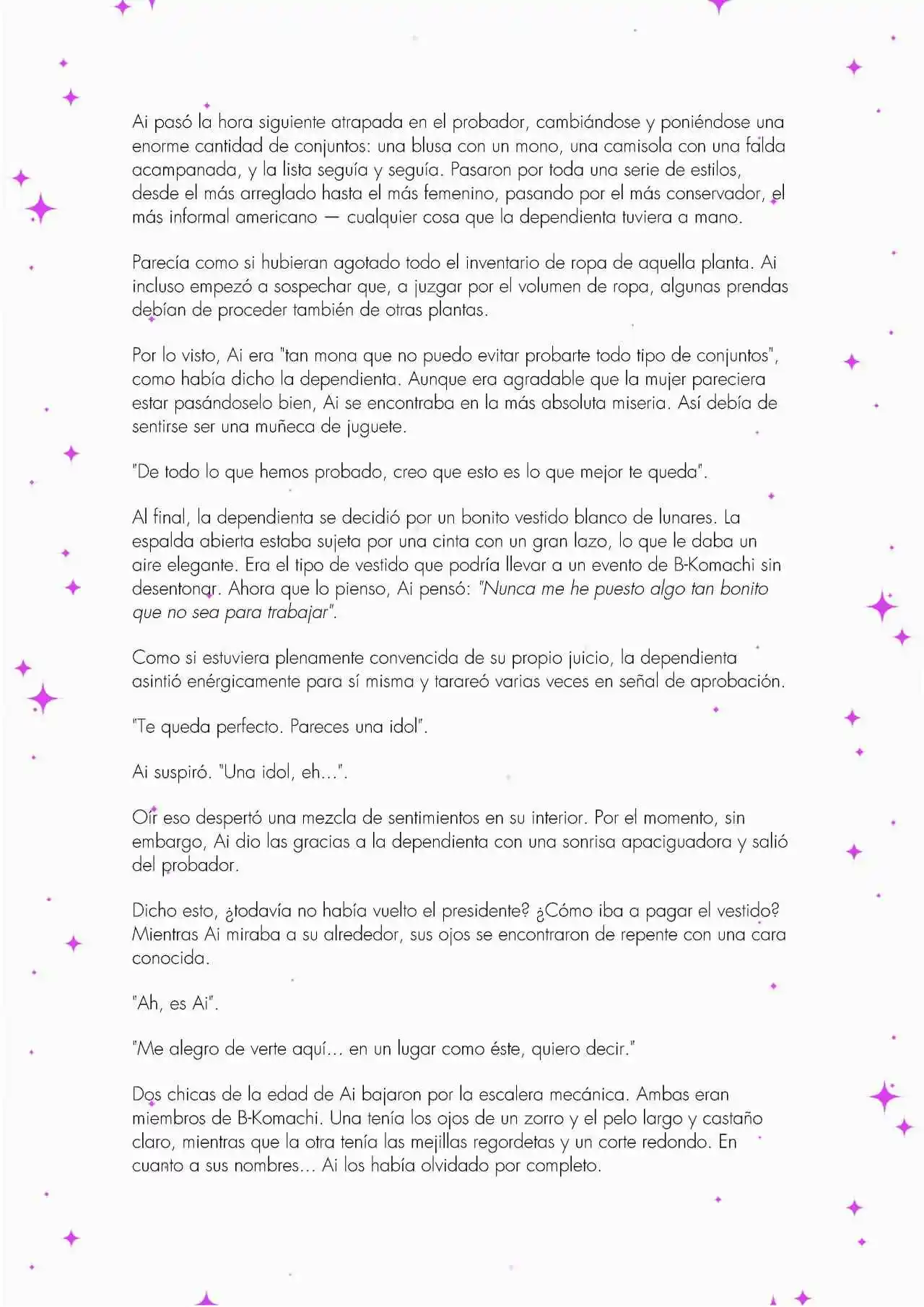 Oshi No Ko: Spica, The First Star (Novela) - Capítulo 1 - Página 25 - LectorTMOo