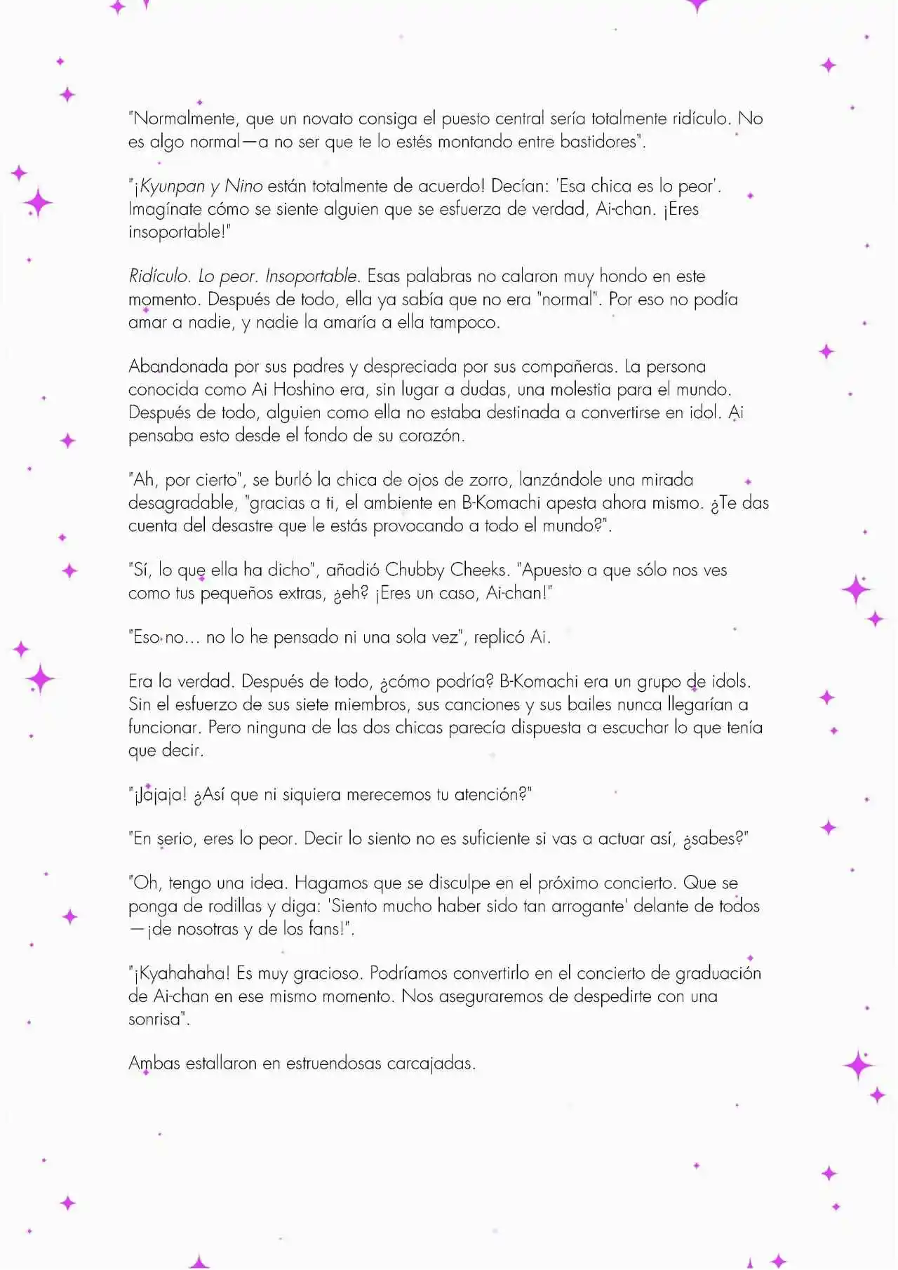 Oshi No Ko: Spica, The First Star (Novela) - Capítulo 1 - Página 27 - LectorTMOo