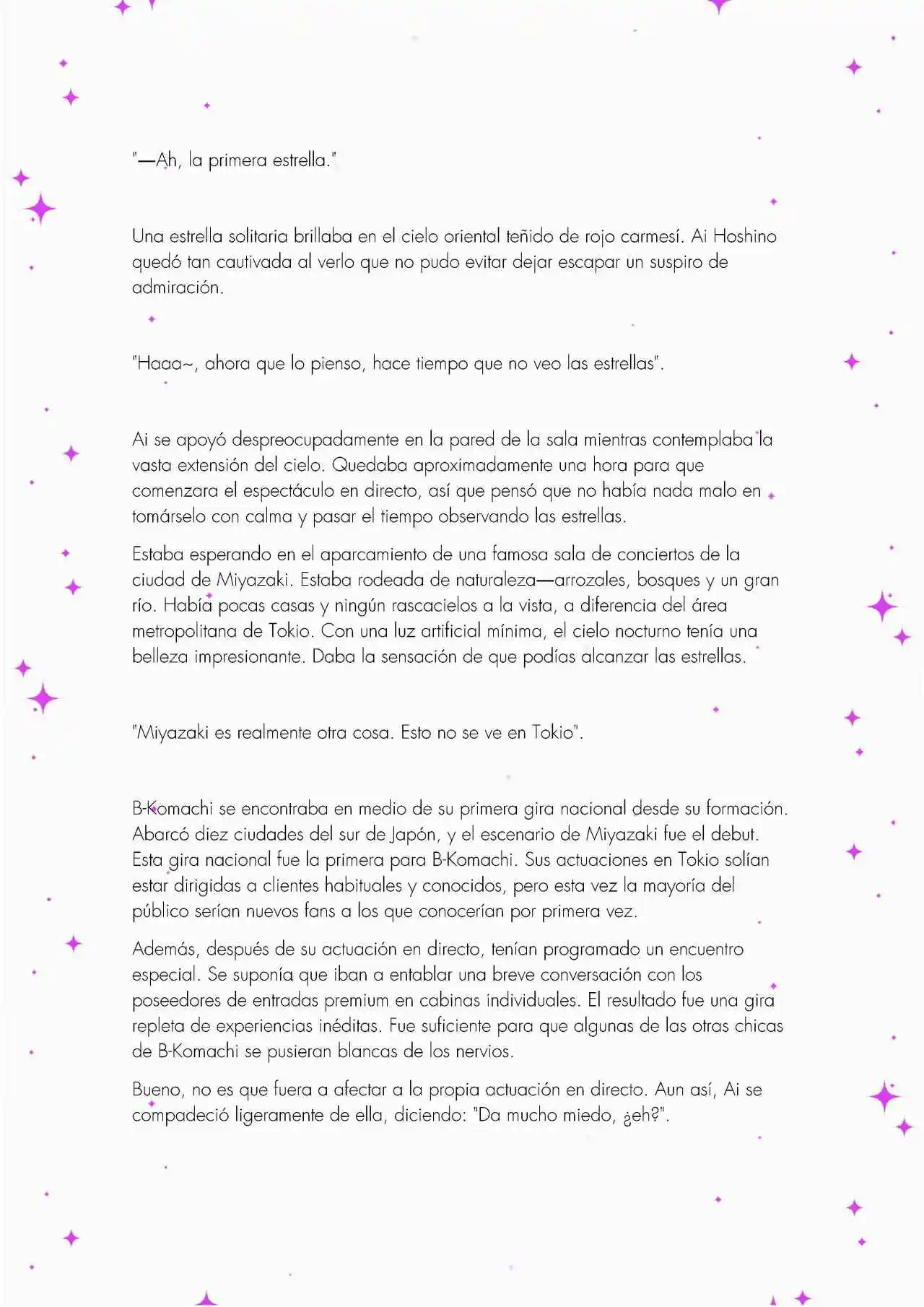 Oshi No Ko: Spica, The First Star (Novela) - Capítulo 4 - Página 5 - LectorTMOo