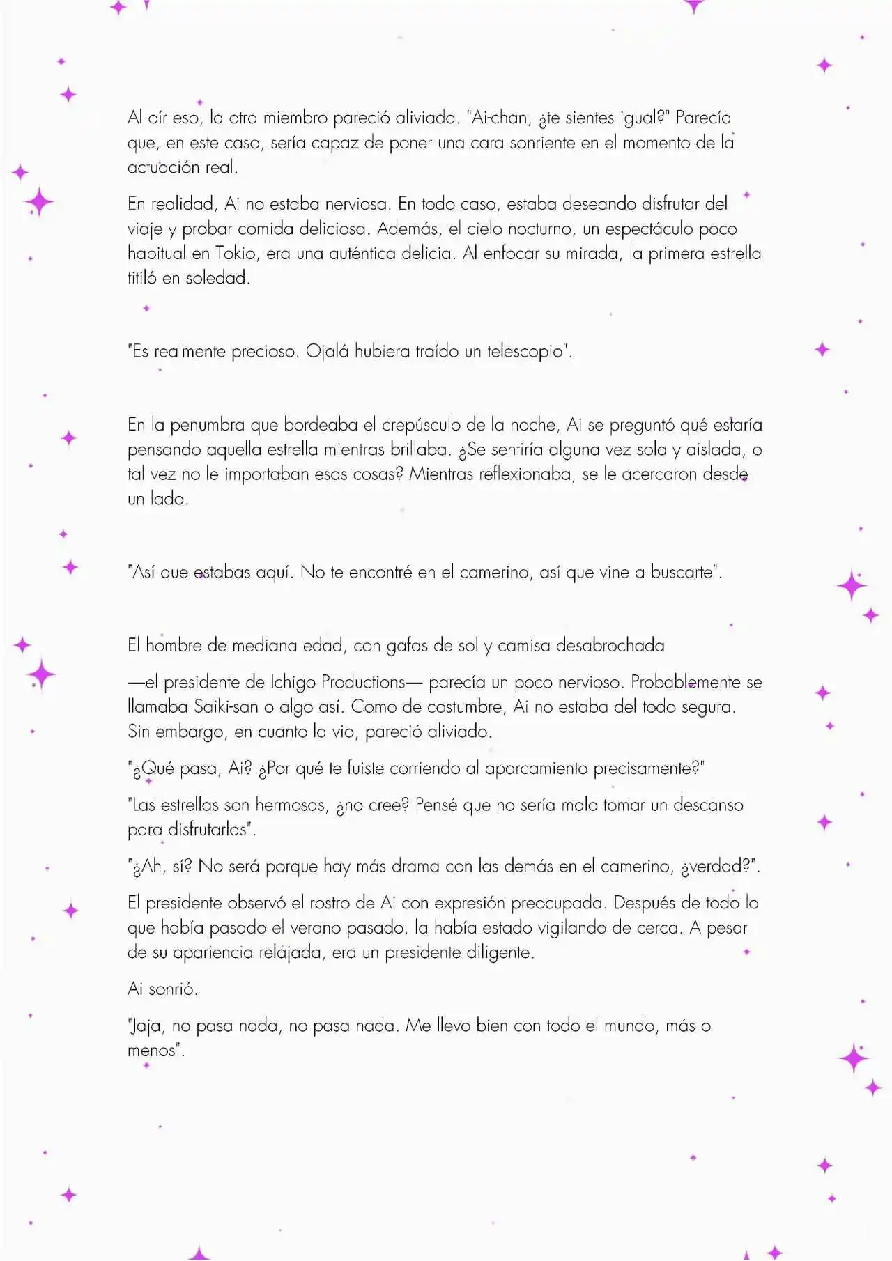 Oshi No Ko: Spica, The First Star (Novela) - Capítulo 4 - Página 6 - LectorTMOo