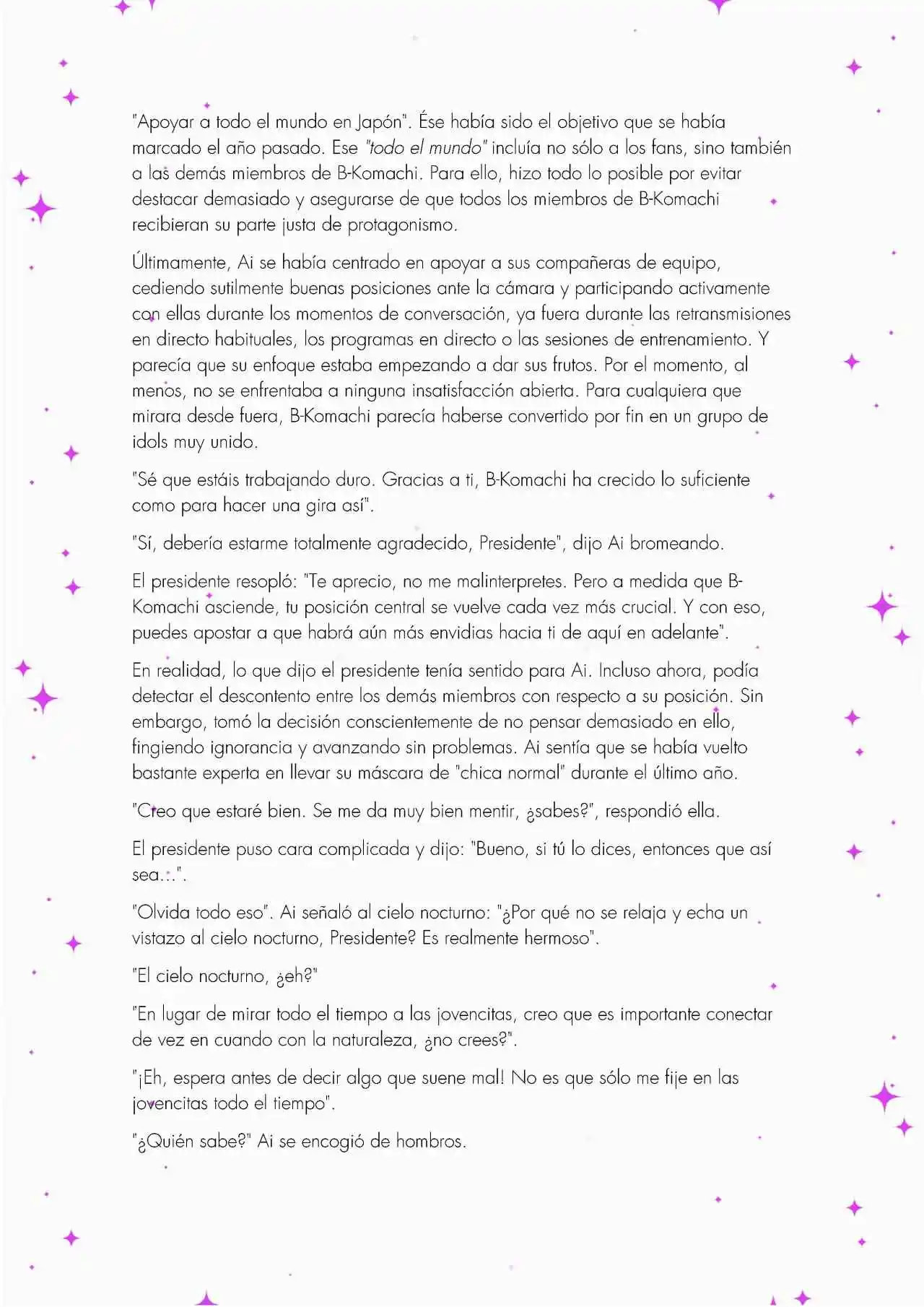 Oshi No Ko: Spica, The First Star (Novela) - Capítulo 4 - Página 7 - LectorTMOo