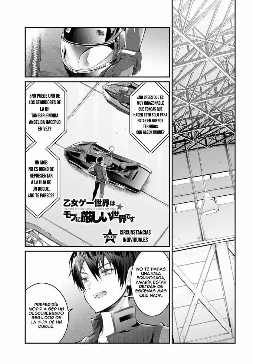 Otomege Sekai Wa Mob Ni Kibishii Sekai Desu - Capítulo 20 - Página 1 - LectorTMOo