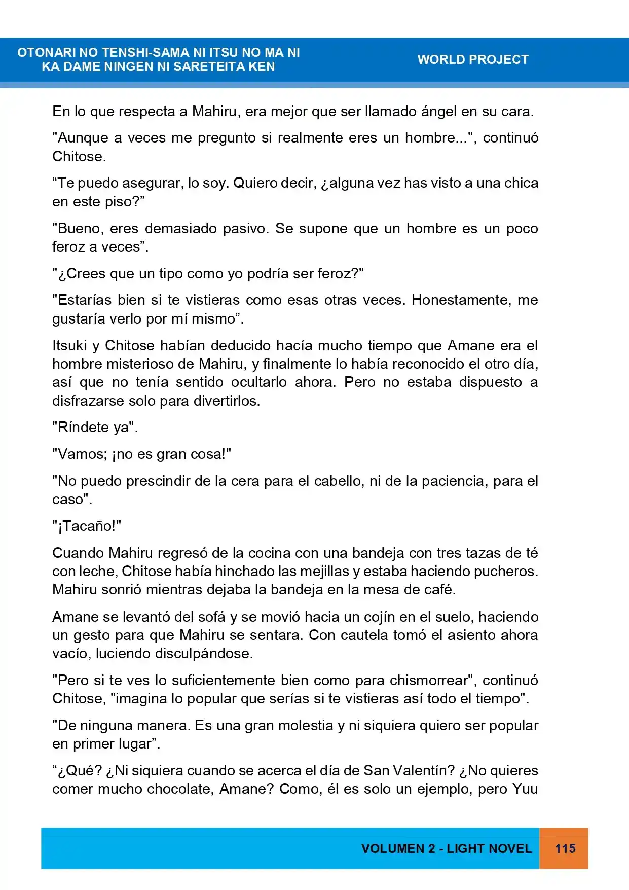 Otonari No Tenshi-sama Ni Itsu No Ma Ni Ka Dame Ningen Ni Sareteita Ken (Novela) - Capítulo 22 - Página 4 - LectorTMOo