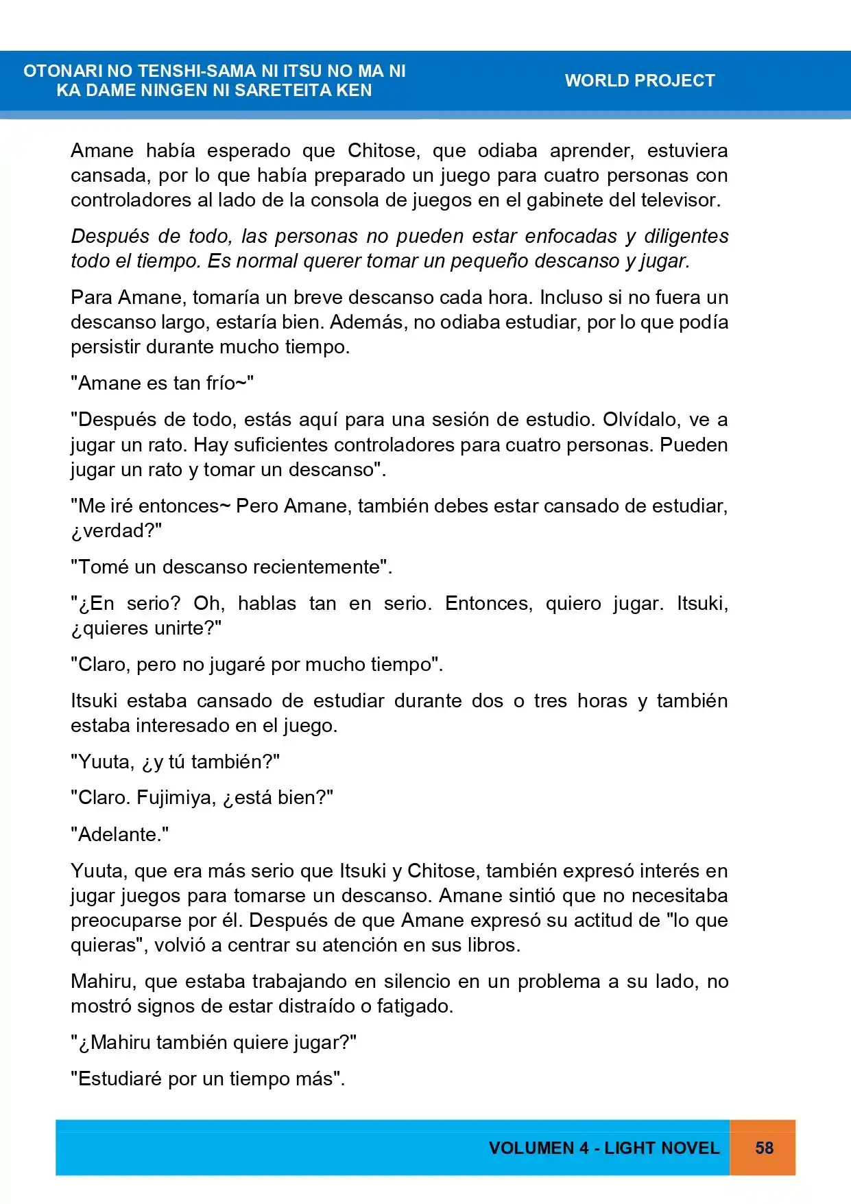 Otonari No Tenshi-sama Ni Itsu No Ma Ni Ka Dame Ningen Ni Sareteita Ken (Novela) - Capítulo 47 - Página 11 - LectorTMOo