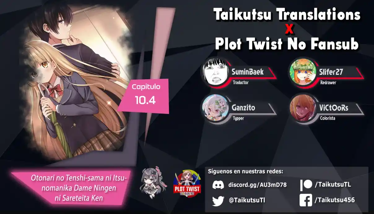 Otonari No Tenshi-sama Ni Itsu No Ma Ni Ka Dame Ningen Ni Sareteita Ken - Capítulo 10.40 - Página 1 - LectorTMOo
