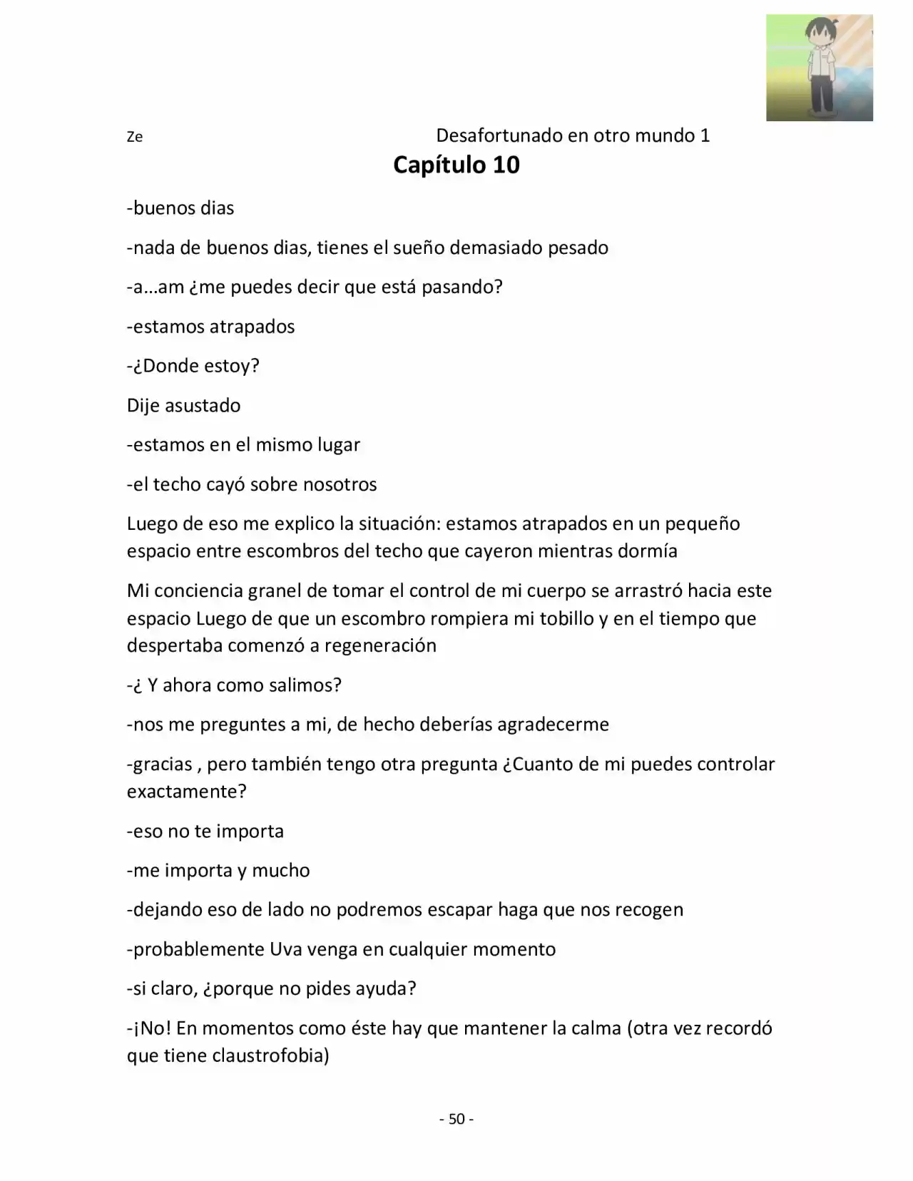 Otro Mundo Sin Suerte (Novela) - Capítulo 10 - Página 1 - LectorTMOo