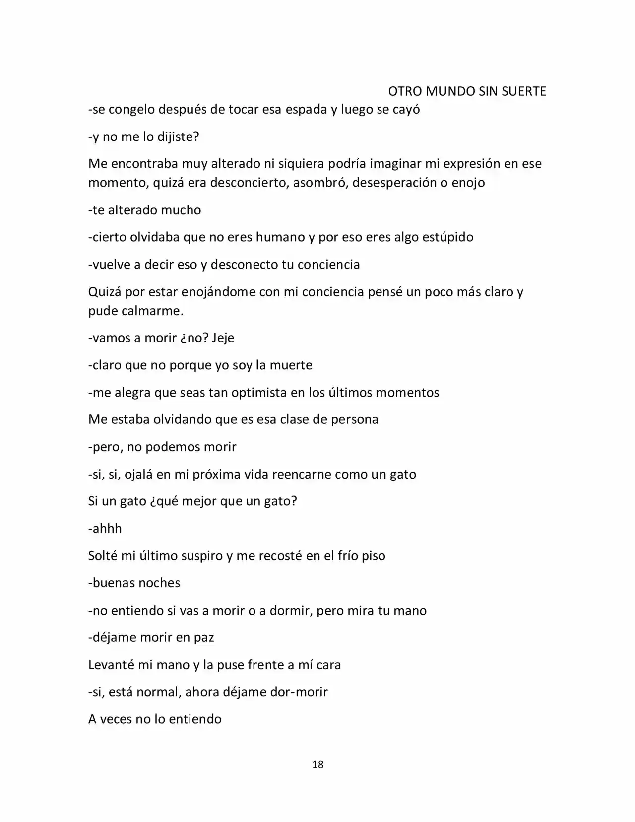 Otro Mundo Sin Suerte (Novela) - Capítulo 4 - Página 4 - LectorTMOo