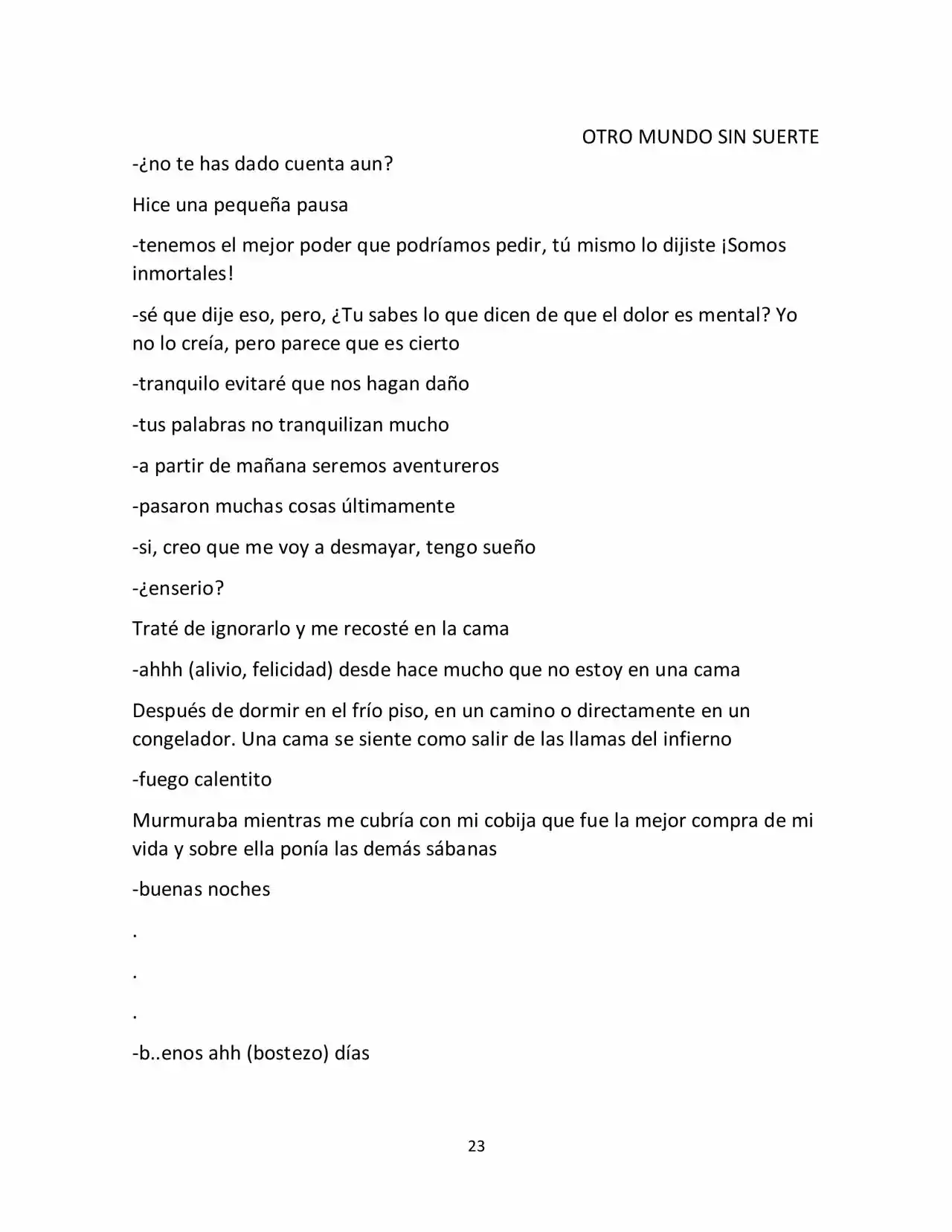 Otro Mundo Sin Suerte (Novela) - Capítulo 5 - Página 3 - LectorTMOo