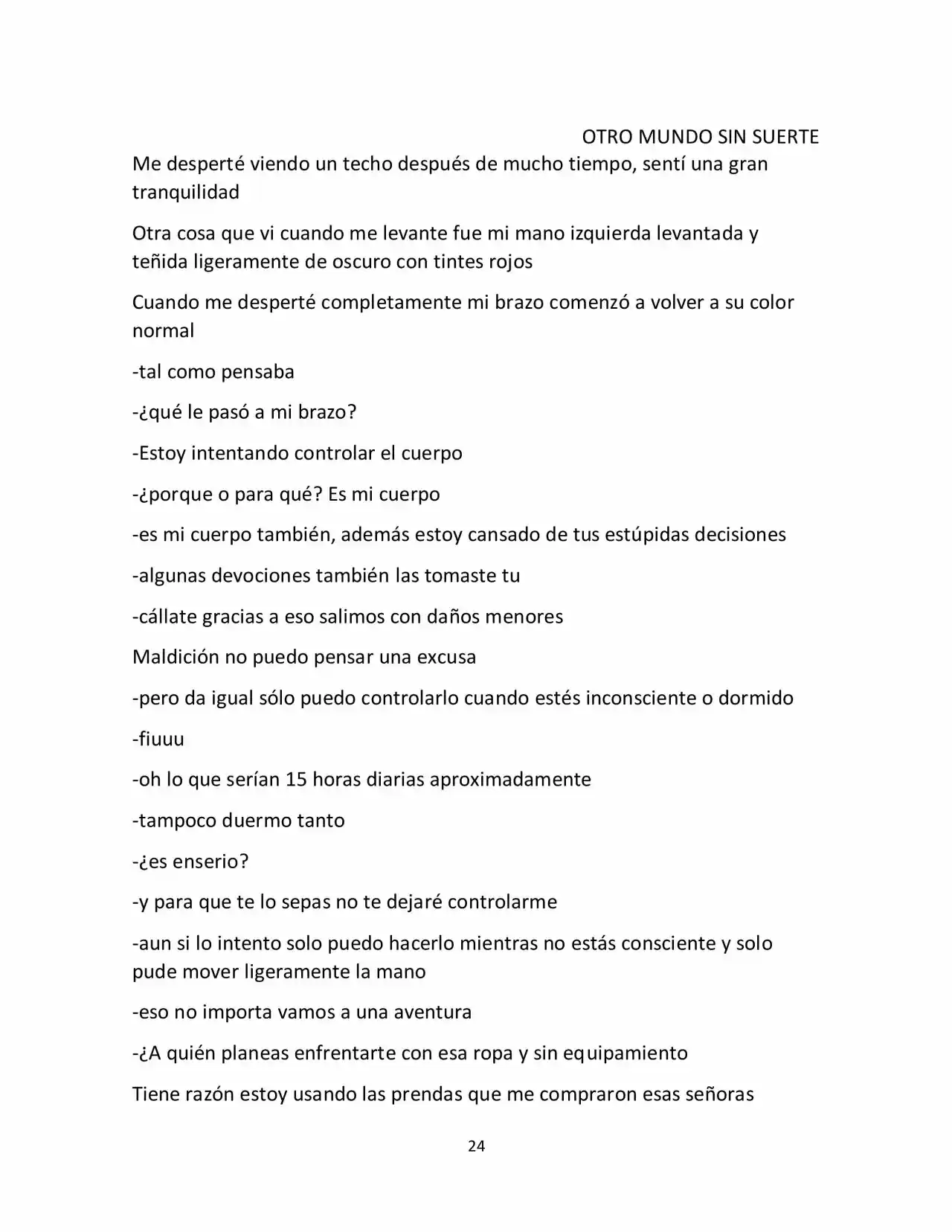Otro Mundo Sin Suerte (Novela) - Capítulo 5 - Página 4 - LectorTMOo