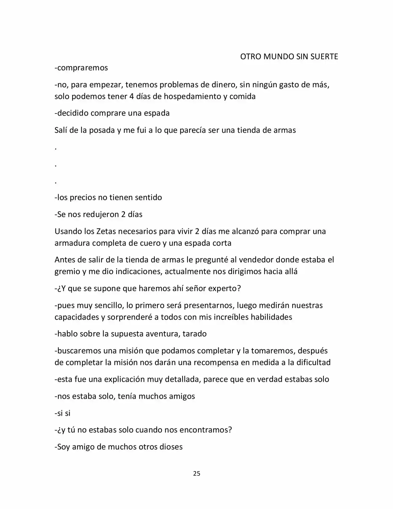 Otro Mundo Sin Suerte (Novela) - Capítulo 5 - Página 5 - LectorTMOo