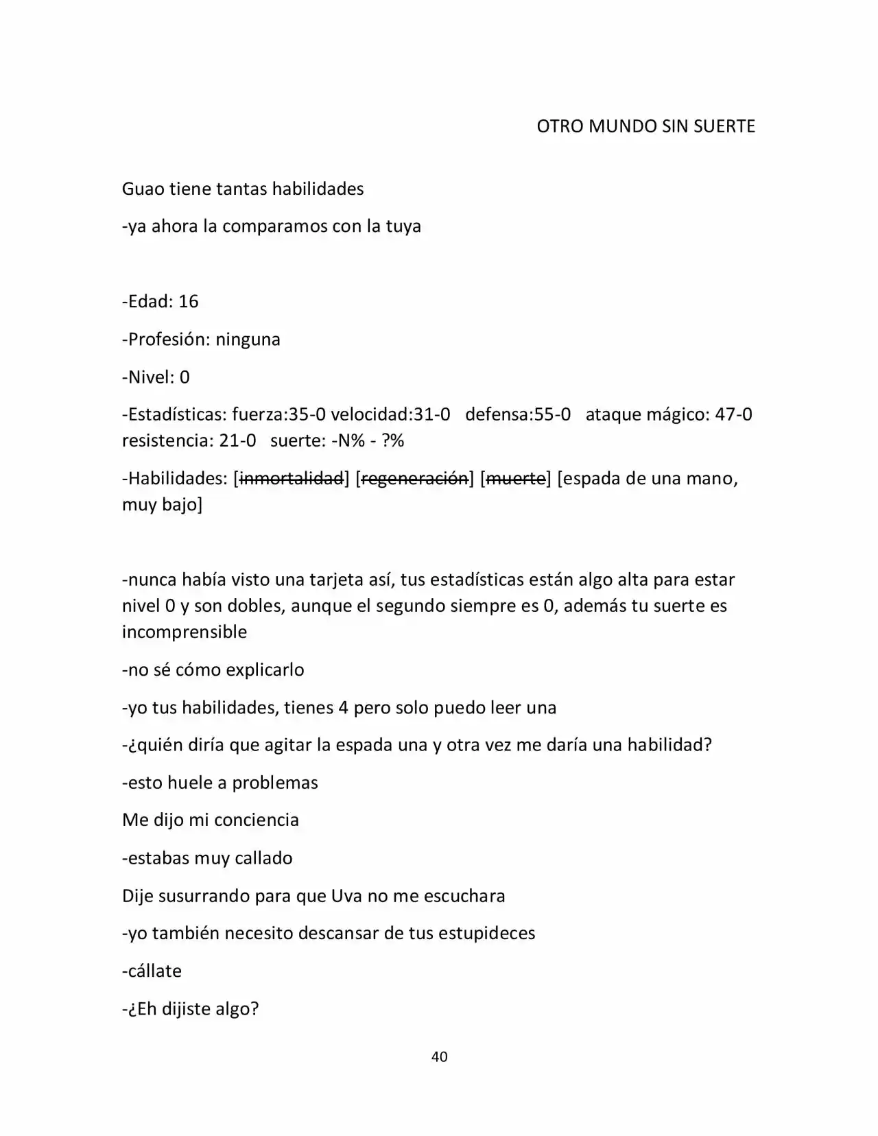 Otro Mundo Sin Suerte (Novela) - Capítulo 8 - Página 2 - LectorTMOo