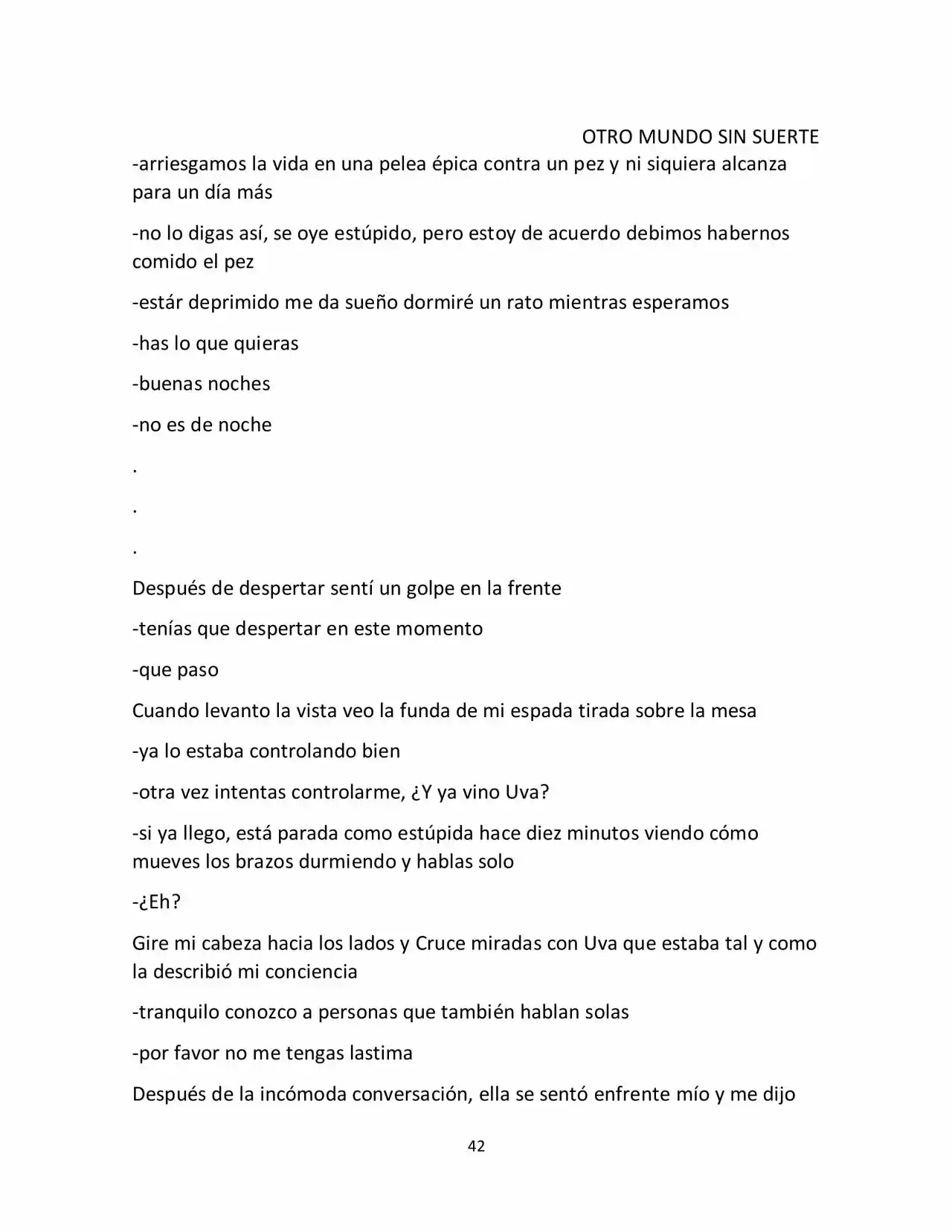 Otro Mundo Sin Suerte (Novela) - Capítulo 8 - Página 4 - LectorTMOo