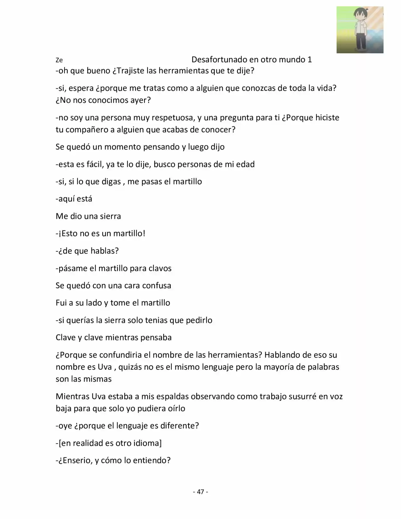 Otro Mundo Sin Suerte (Novela) - Capítulo 9 - Página 4 - LectorTMOo