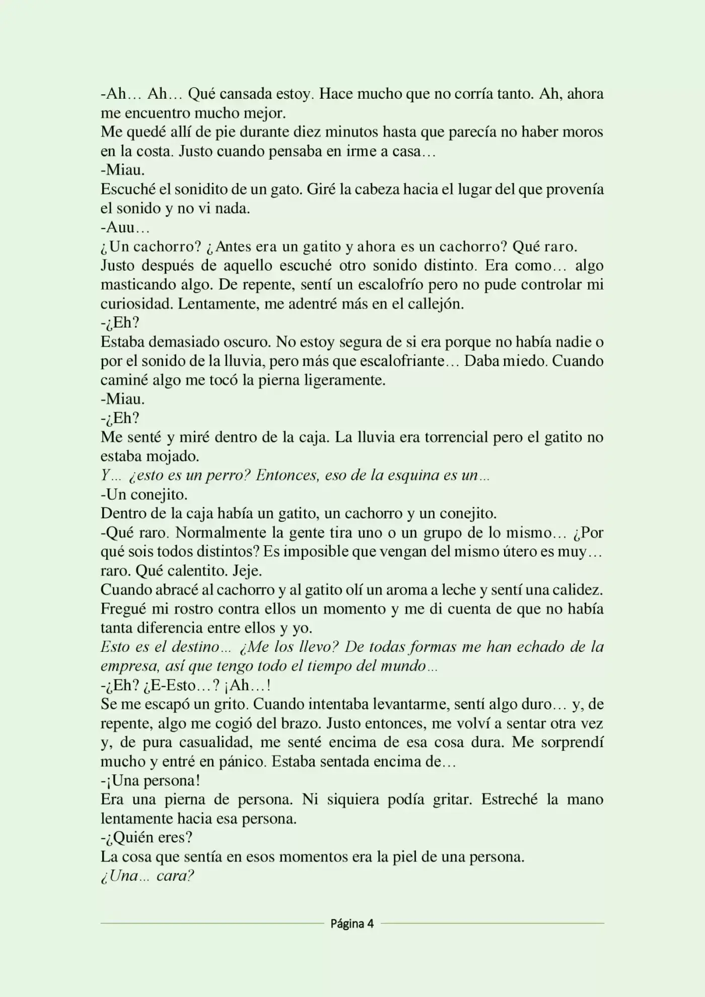 Our House Pets (Novela) - Capítulo 2 - Página 4 - LectorTMOo