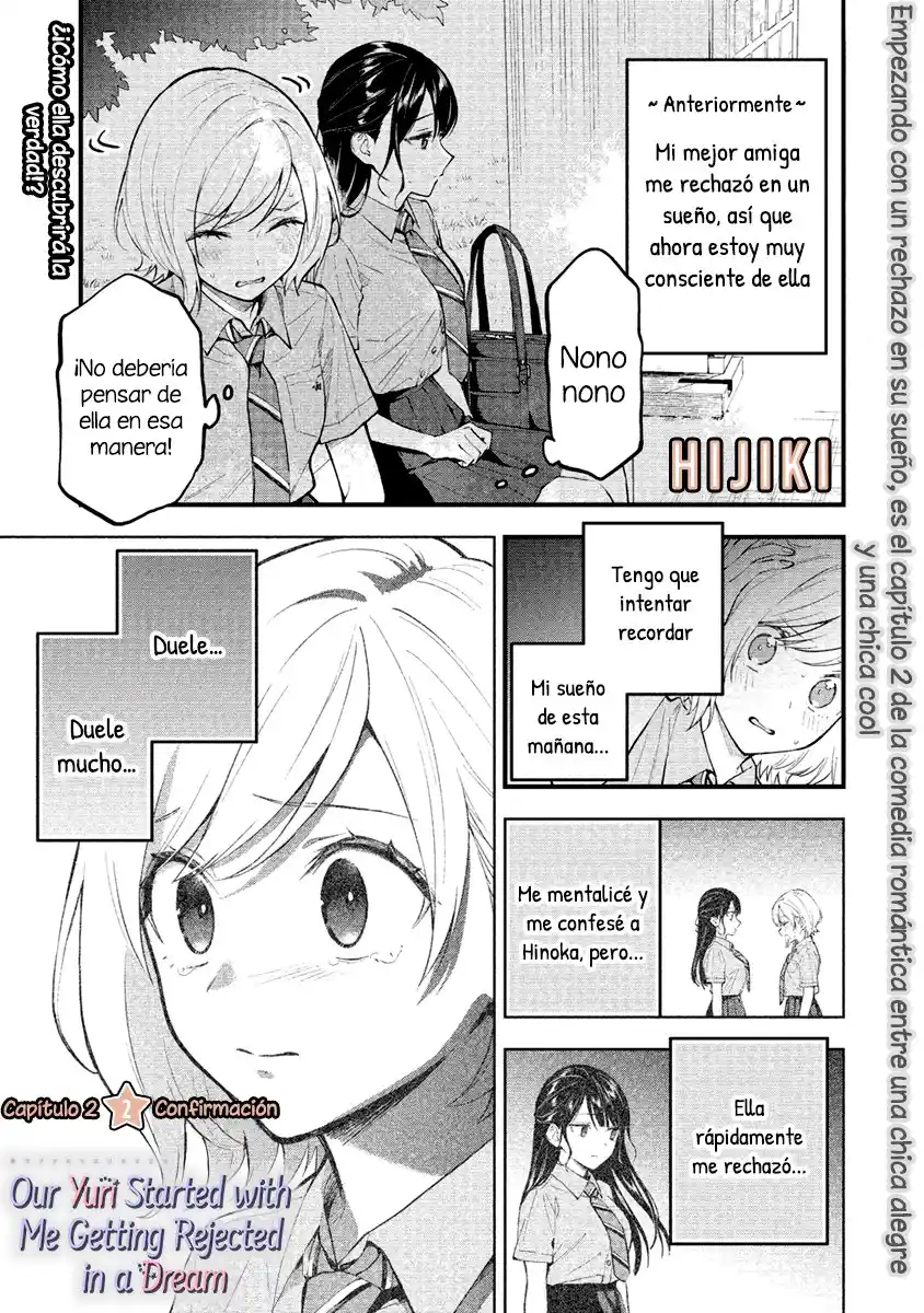 Our Yuri Started With Me Getting Rejected In A Dream - Capítulo 2 - Página 2 - LectorTMOo