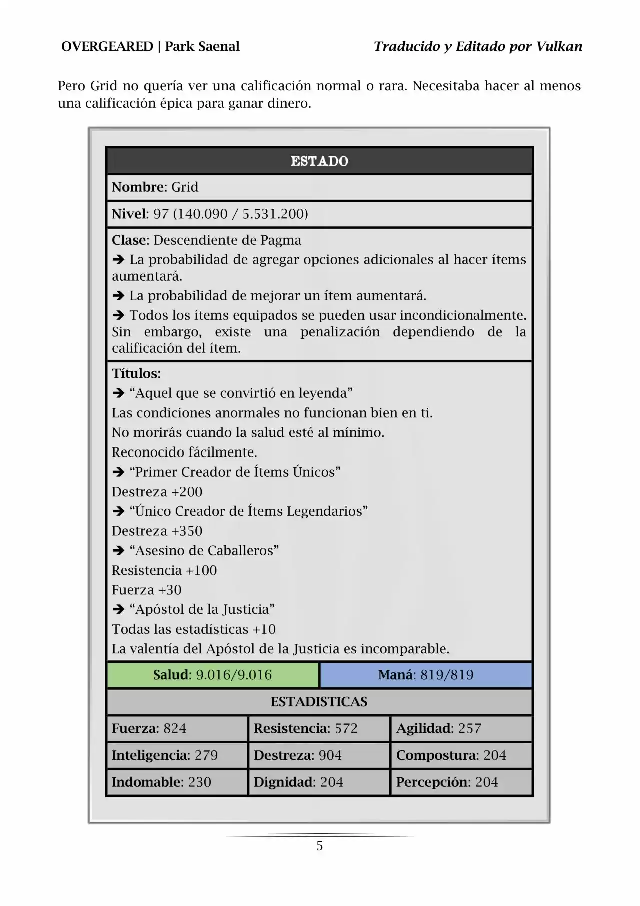 Overgeared (Novela) - Capítulo 101 - Página 5 - LectorTMOo