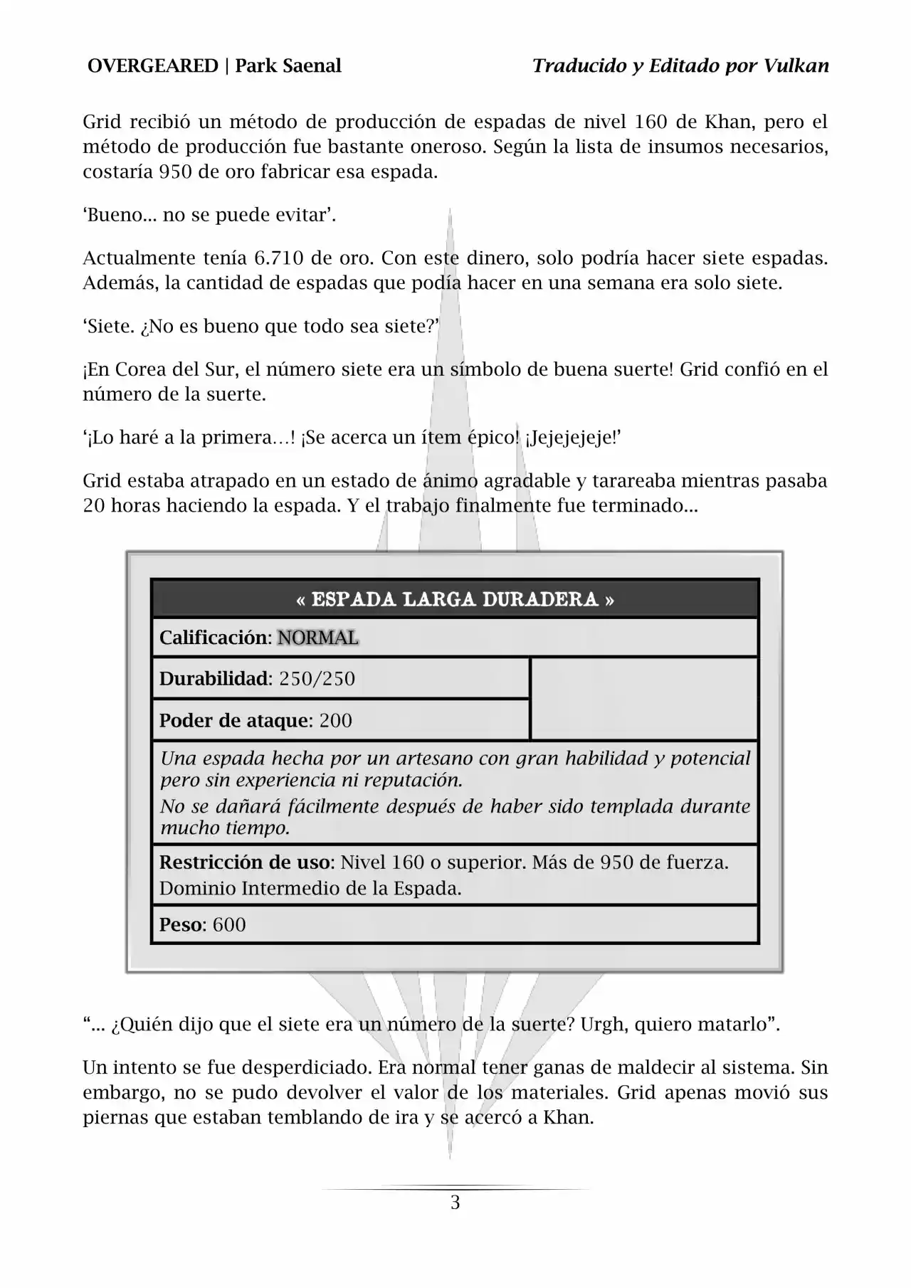 Overgeared (Novela) - Capítulo 60 - Página 4 - LectorTMOo