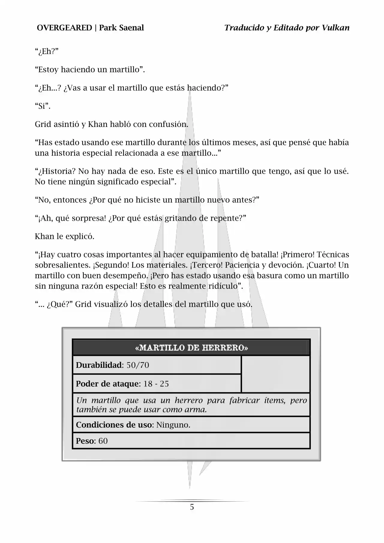 Overgeared (Novela) - Capítulo 64 - Página 6 - LectorTMOo