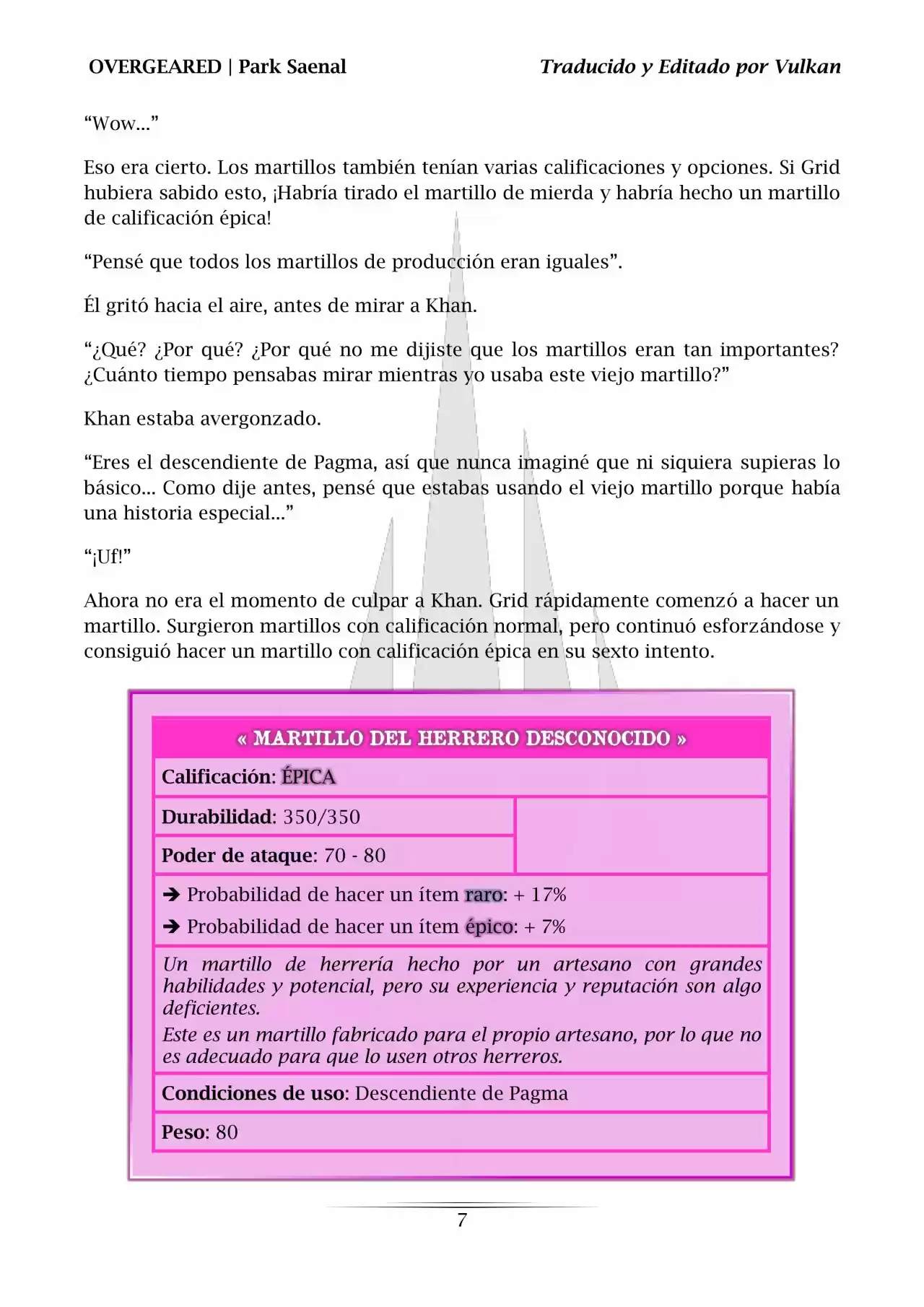 Overgeared (Novela) - Capítulo 64 - Página 8 - LectorTMOo