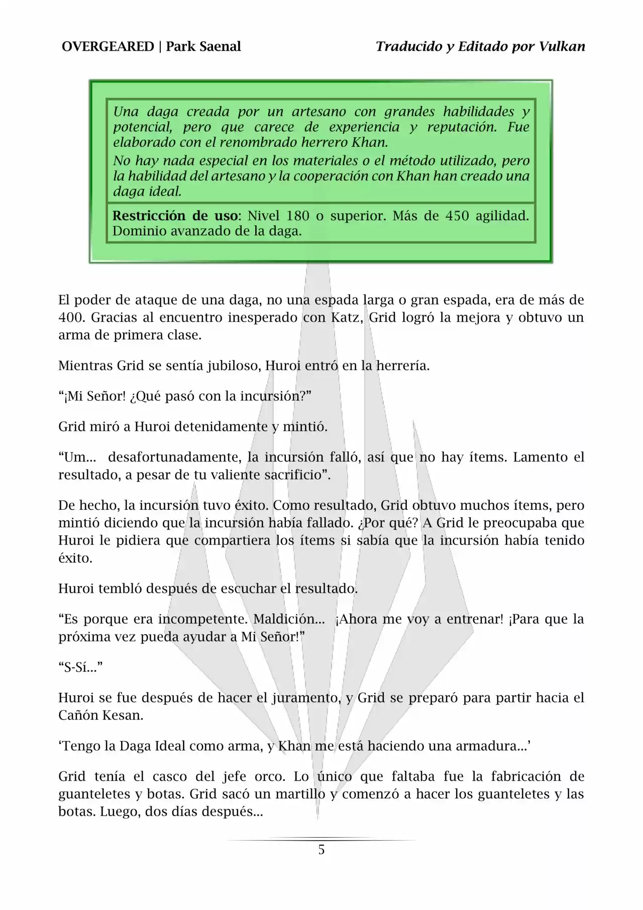 Overgeared (Novela) - Capítulo 73 - Página 6 - LectorTMOo