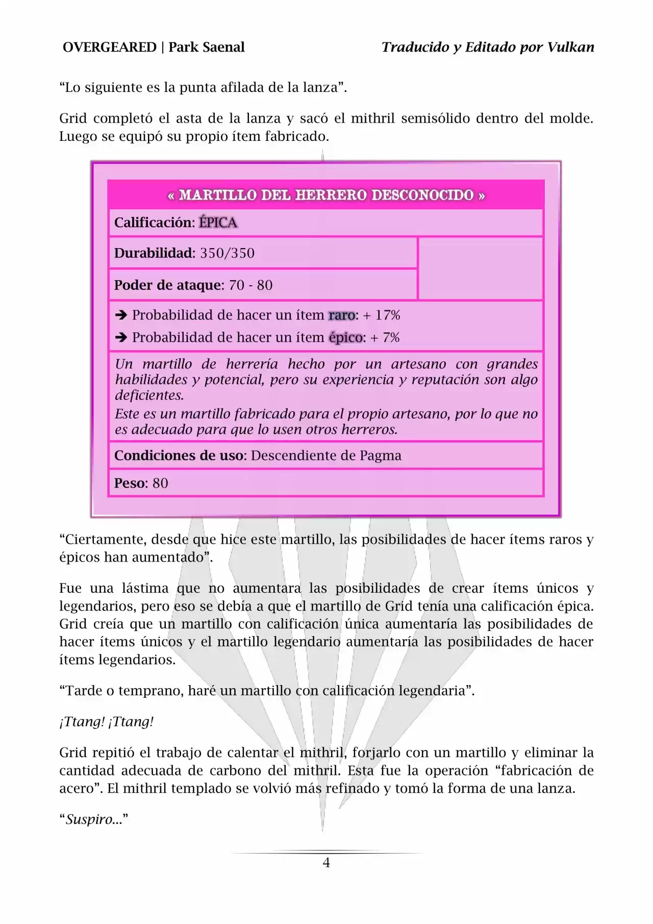 Overgeared (Novela) - Capítulo 99 - Página 5 - LectorTMOo