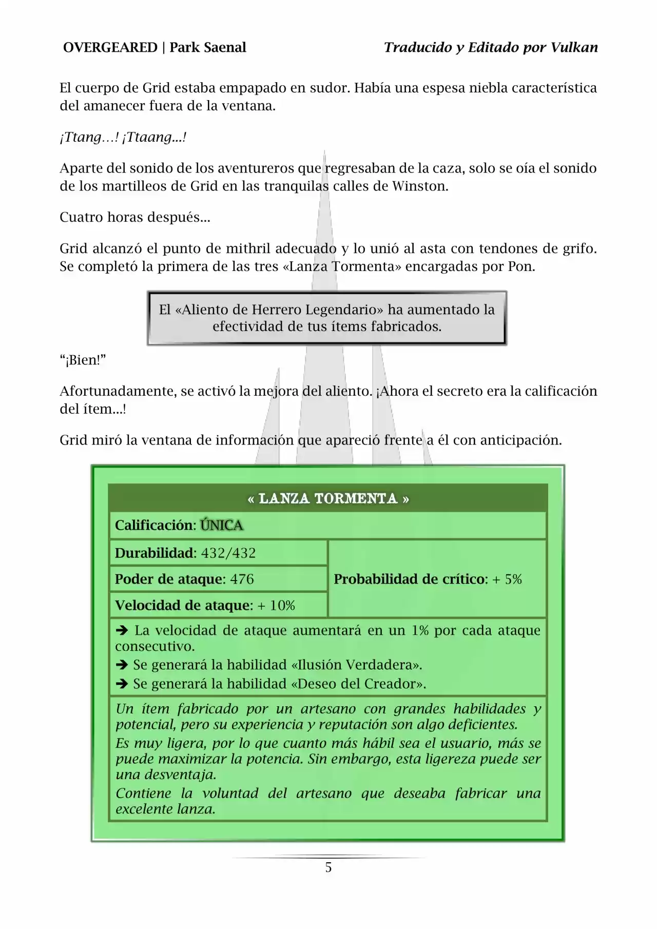 Overgeared (Novela) - Capítulo 99 - Página 6 - LectorTMOo
