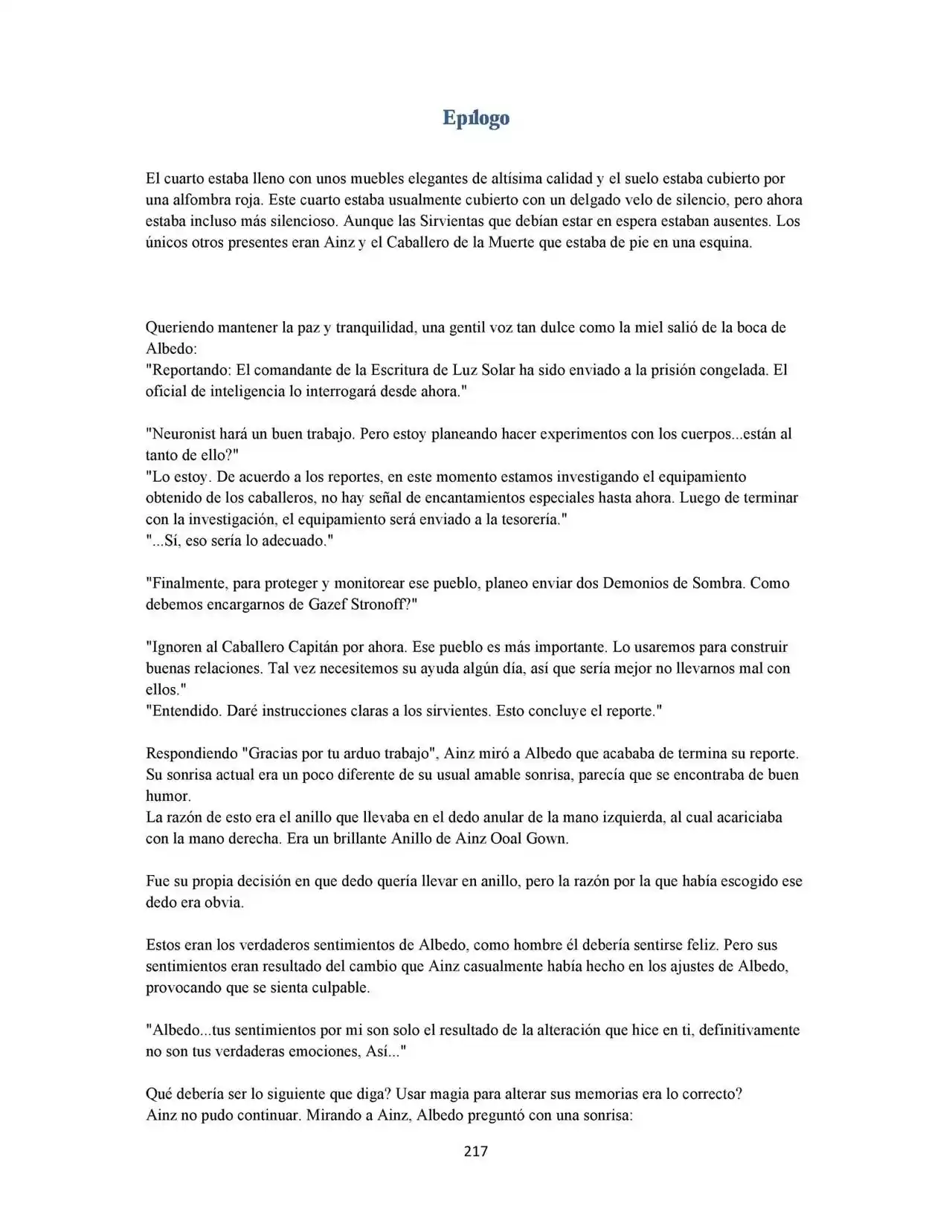 Overlord (Novela) - Capítulo 17 - Página 5 - LectorTMOo