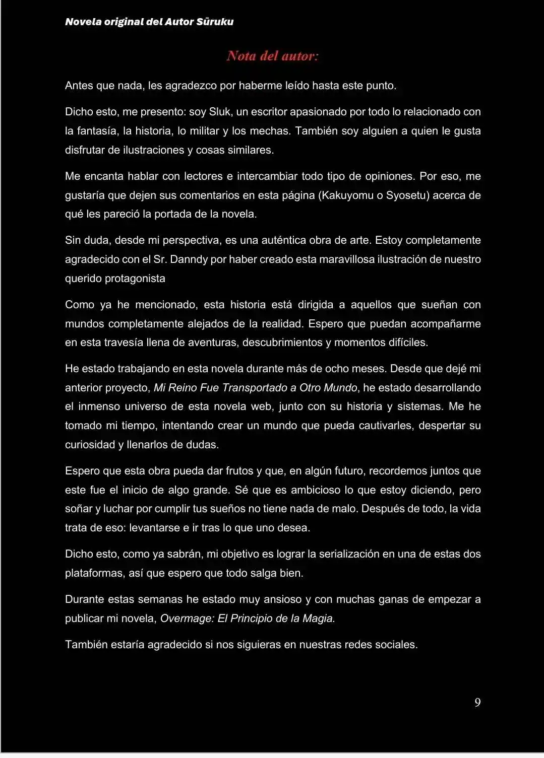 Overmage: The Beginning Of Magic. (Novela) - Capítulo 1 - Página 10 - LectorTMOo