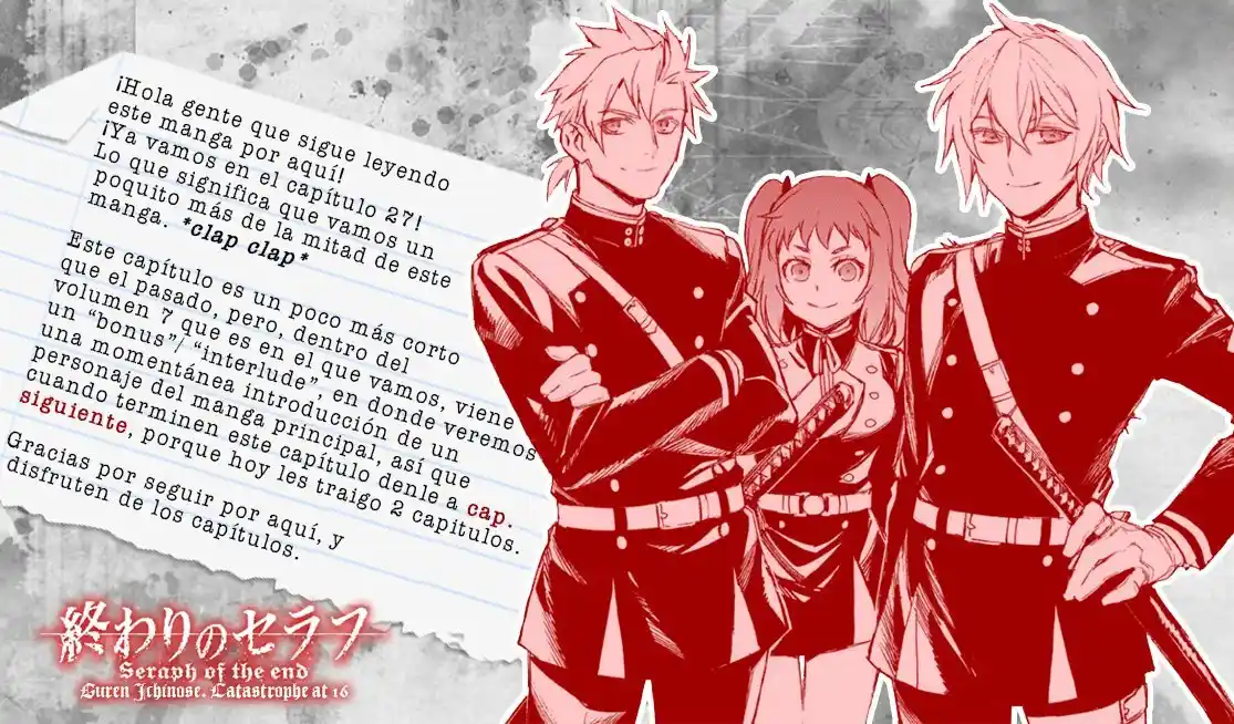 Owari No Seraph: Ichinose Guren, 16-sai No Catastrophe - Capítulo 27 - Página 3 - LectorTMOo
