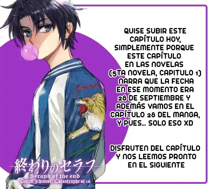 Owari No Seraph: Ichinose Guren, 16-sai No Catastrophe - Capítulo 28 - Página 3 - LectorTMOo