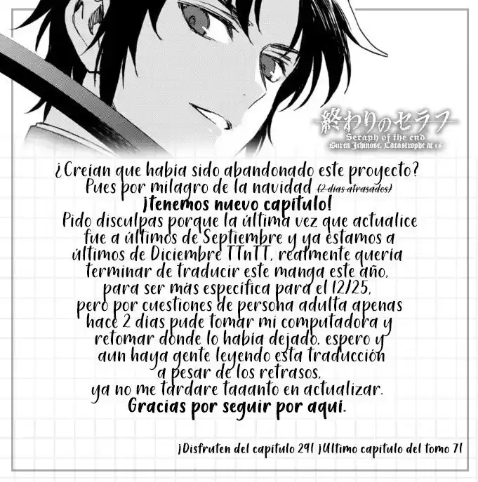 Owari No Seraph: Ichinose Guren, 16-sai No Catastrophe - Capítulo 29 - Página 3 - LectorTMOo
