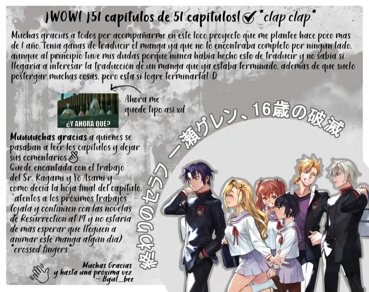 Owari No Seraph: Ichinose Guren, 16-sai No Catastrophe - Capítulo 51 - Página 51 - LectorTMOo