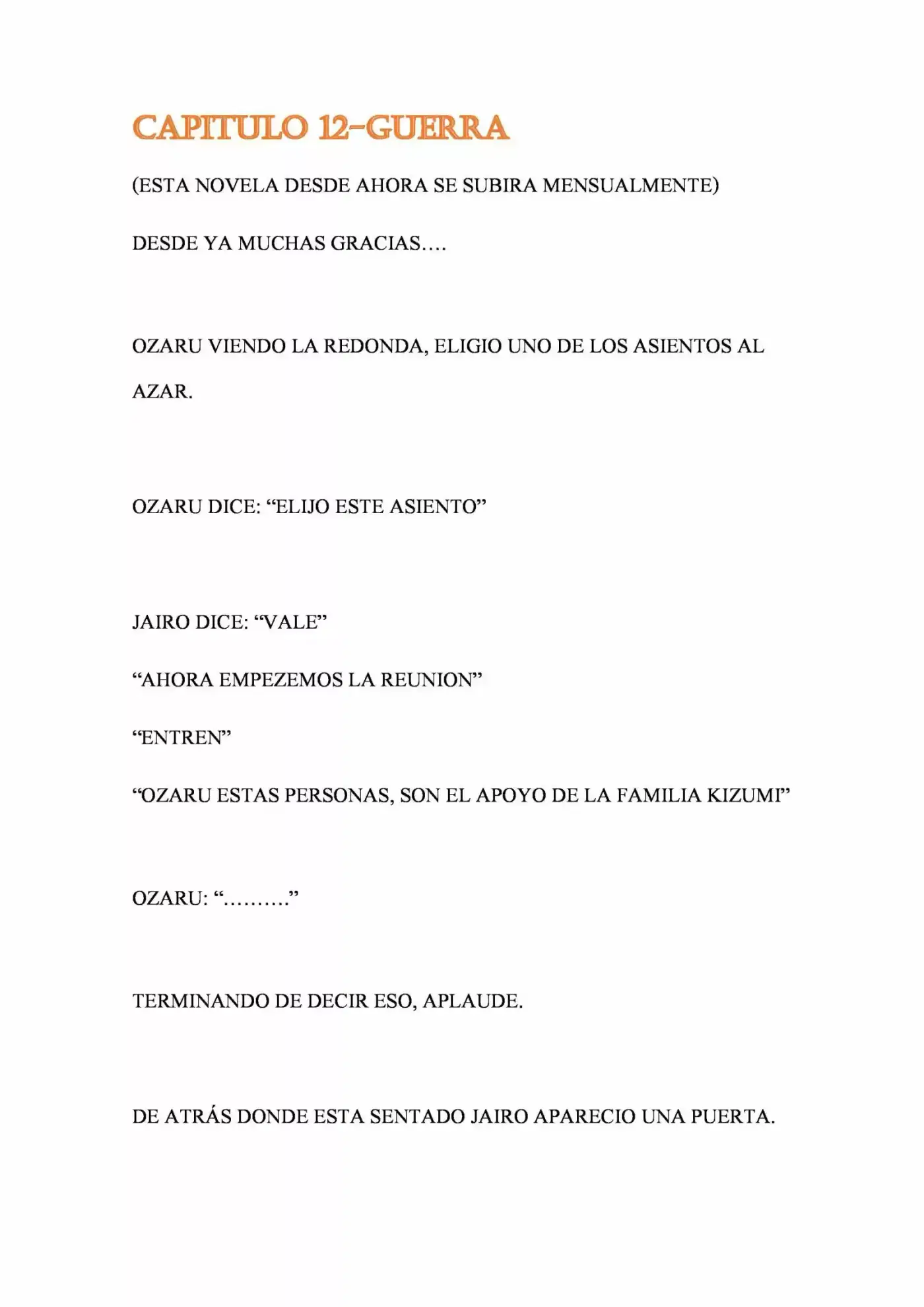 OZARU (Novela) - Capítulo 12 - Página 1 - LectorTMOo
