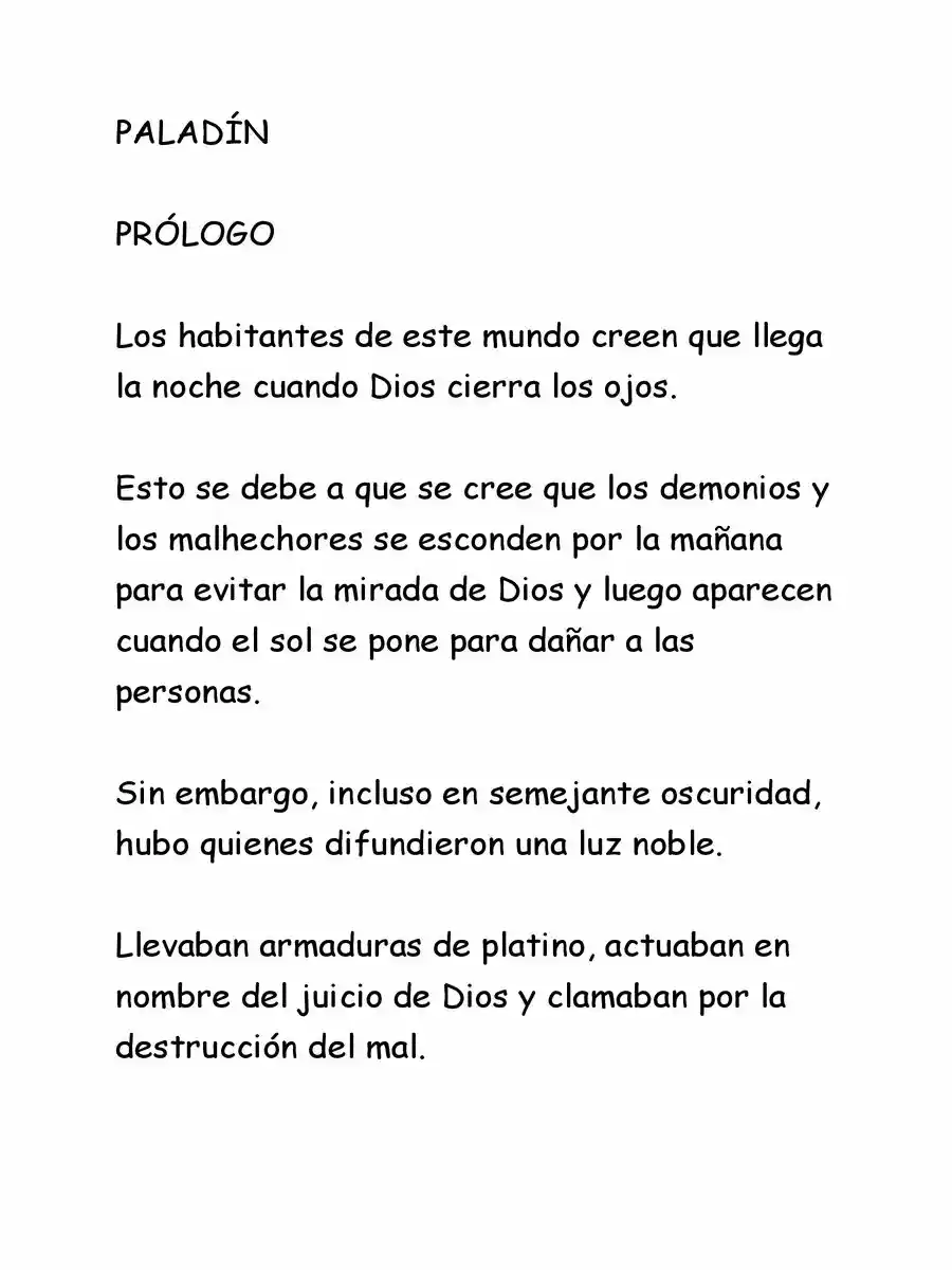 Paladin De Fantasía Oscura. (Novela) - Capítulo 1 - Página 2 - LectorTMOo