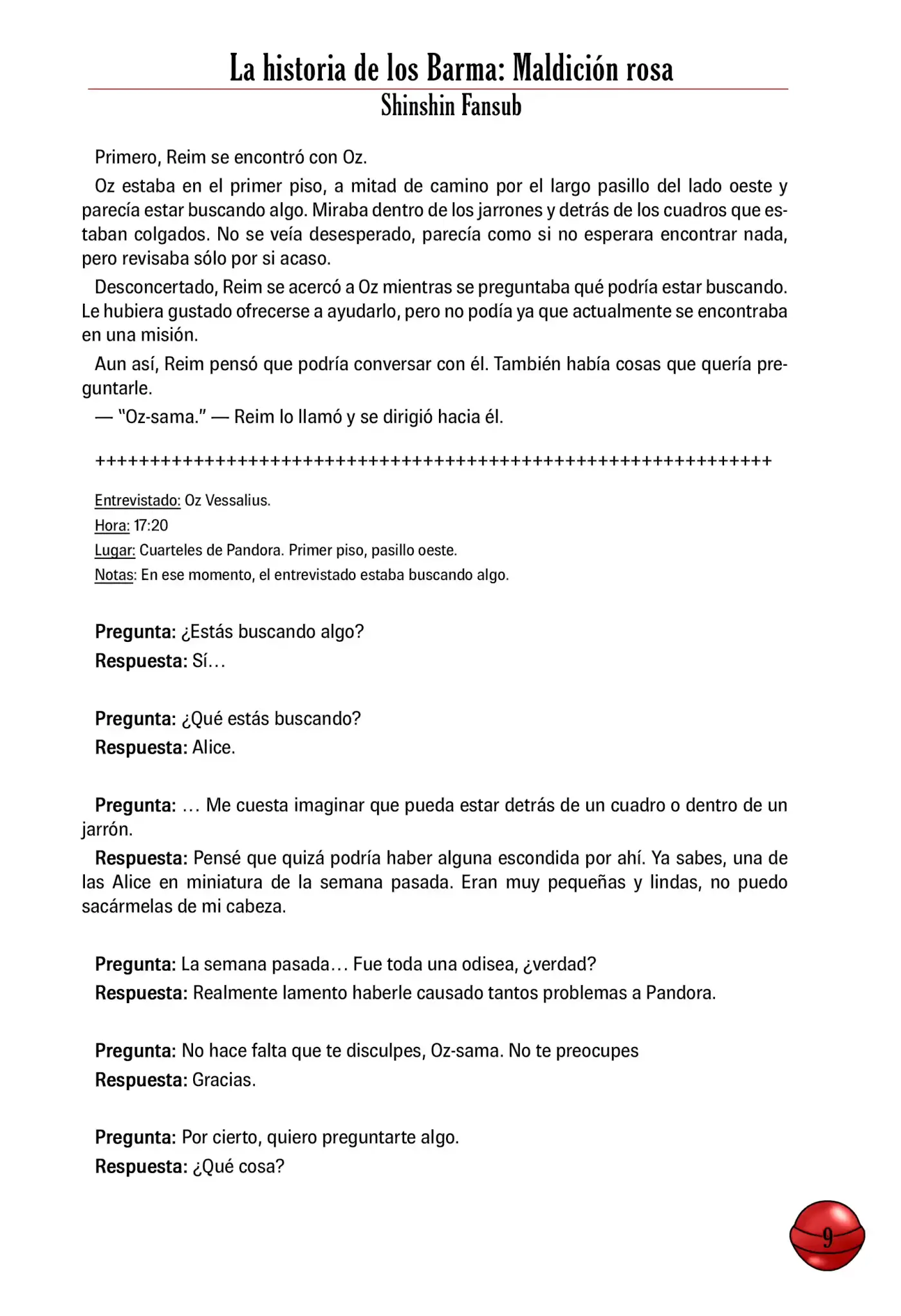 Pandora Hearts ~ Caucus Race 1 ~ - Capítulo 4 - Página 10 - LectorTMOo