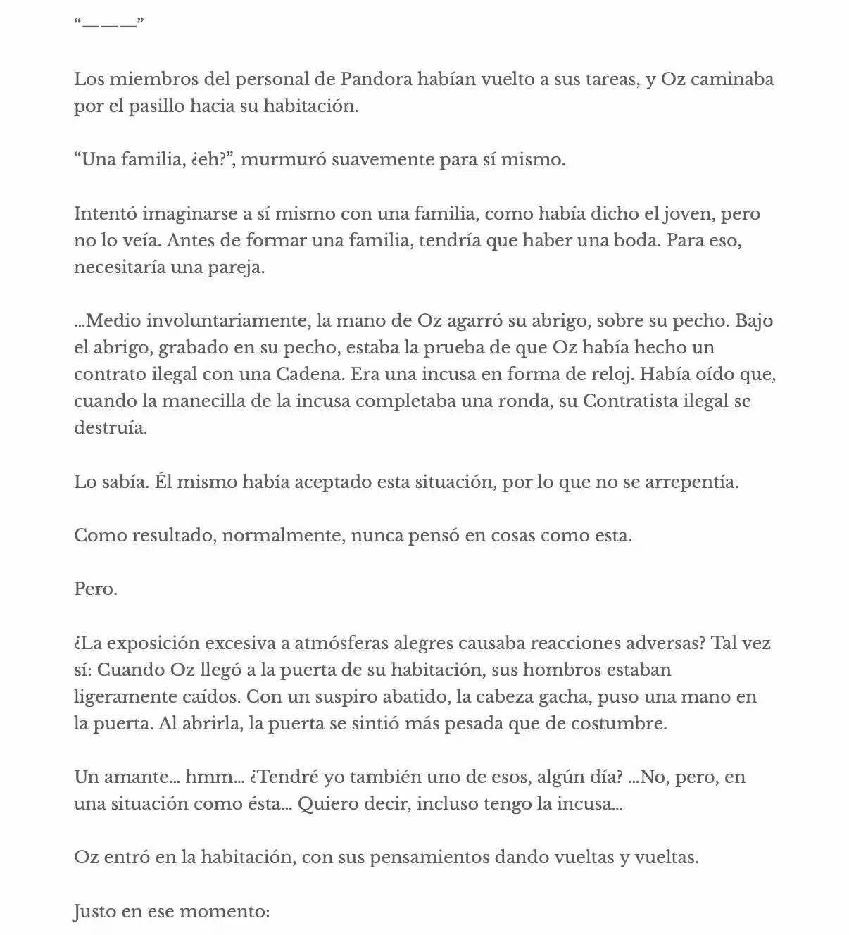 Pandora Hearts - Caucus Race 2 (Novela) - Capítulo 2 - Página 5 - LectorTMOo
