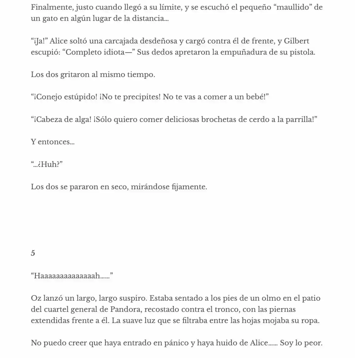Pandora Hearts - Caucus Race 2 (Novela) - Capítulo 2 - Página 31 - LectorTMOo
