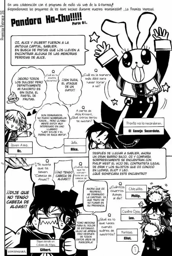 Pandora Hearts capítulo 70.5 página 7