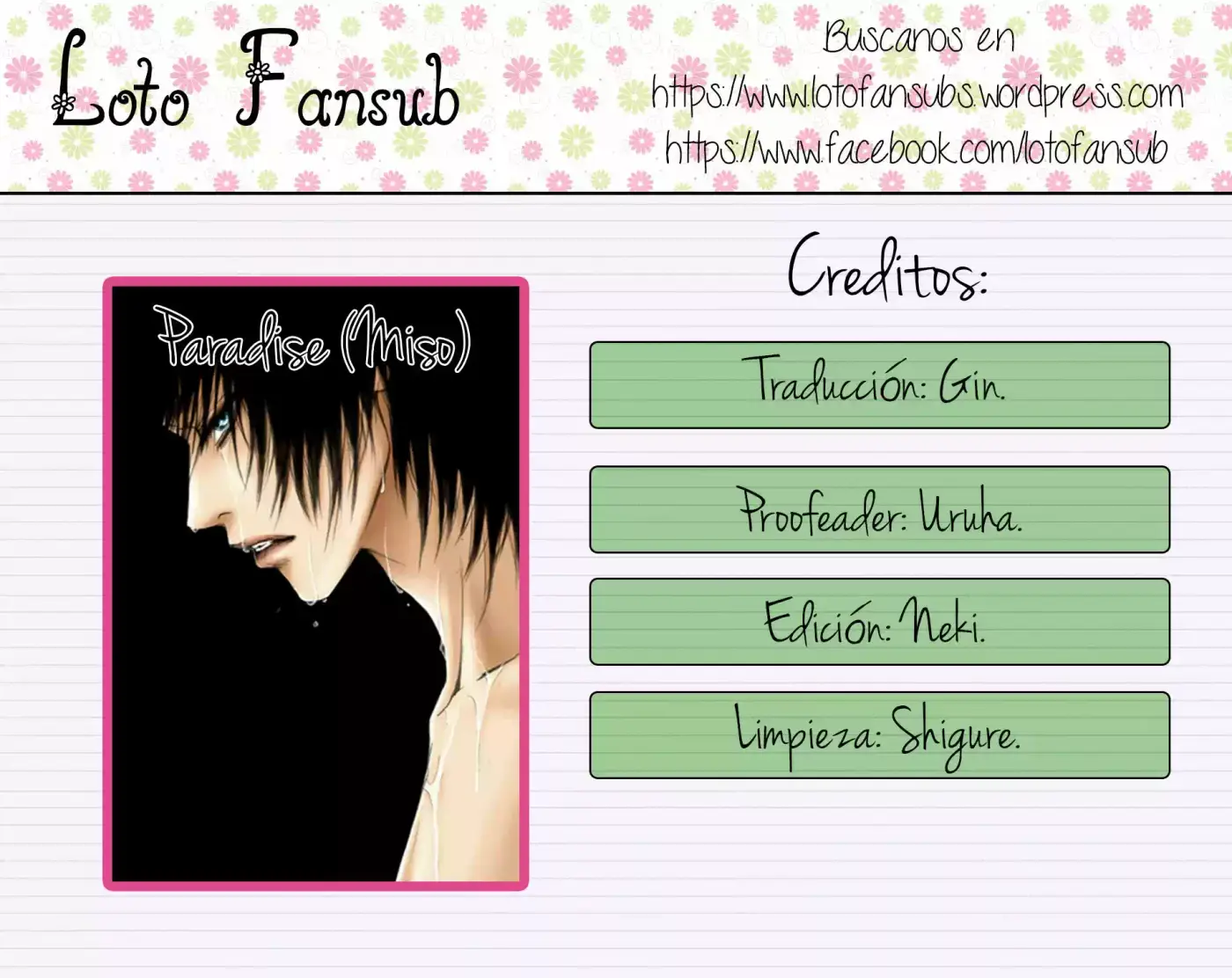 Paradise - Capítulo 1 - Página 1 - LectorTMOo