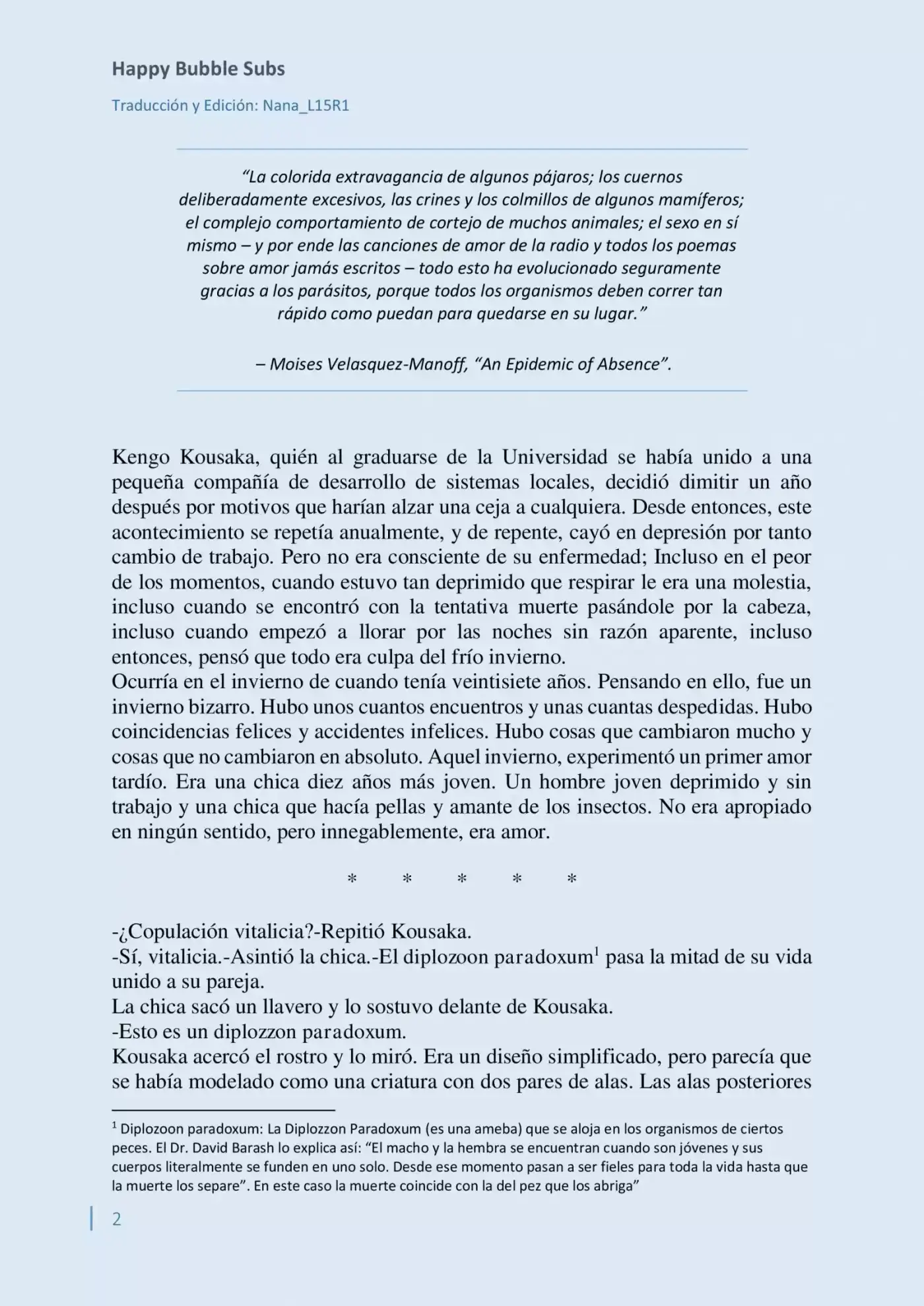 Parasite In Love (Novela) - Capítulo - Página 2 - LectorTMOo