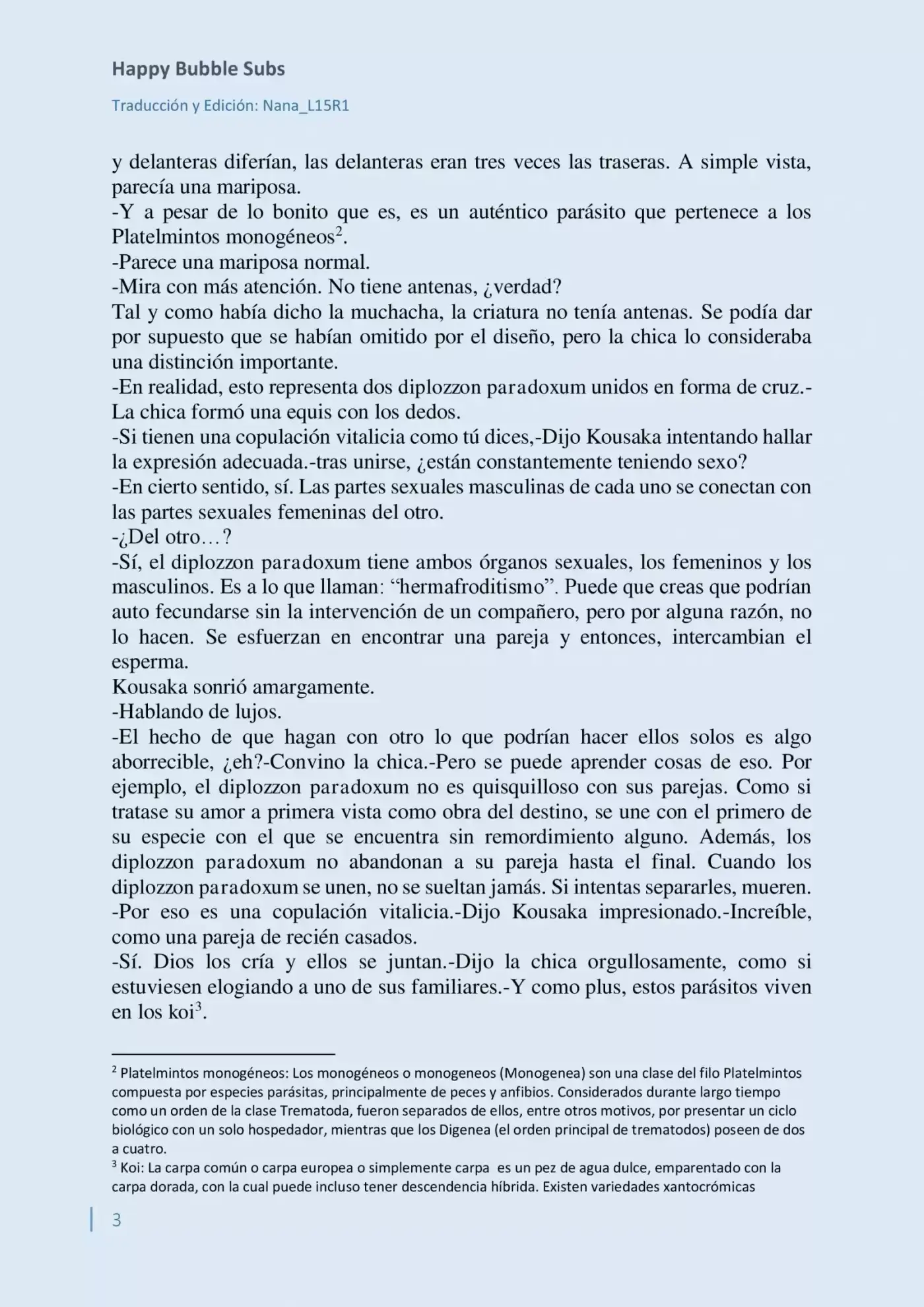 Parasite In Love (Novela) - Capítulo - Página 3 - LectorTMOo
