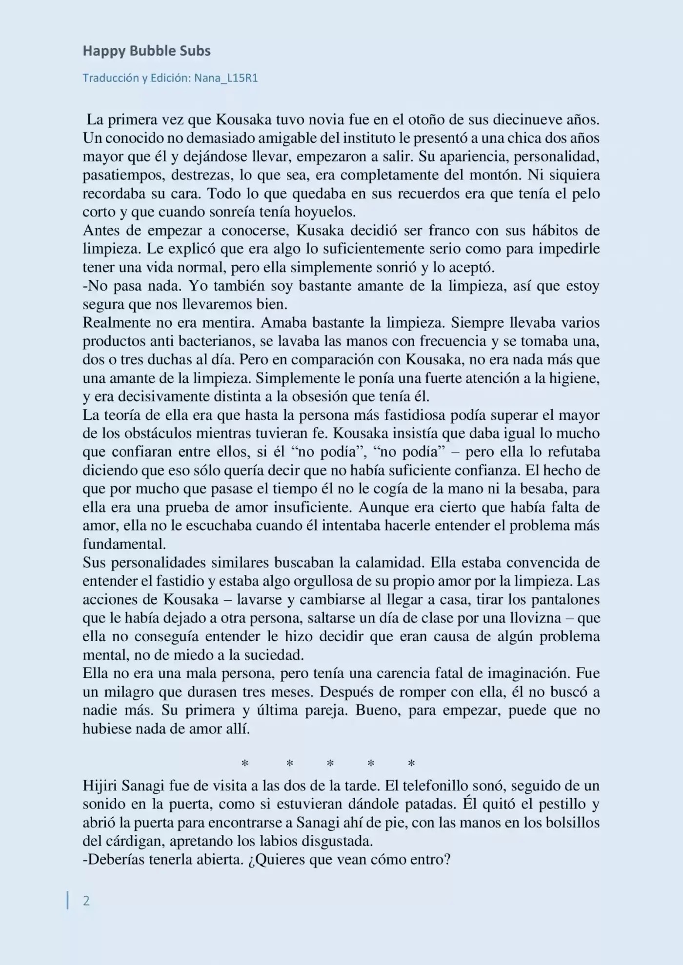 Parasite In Love (Novela) - Capítulo 3 - Página 2 - LectorTMOo