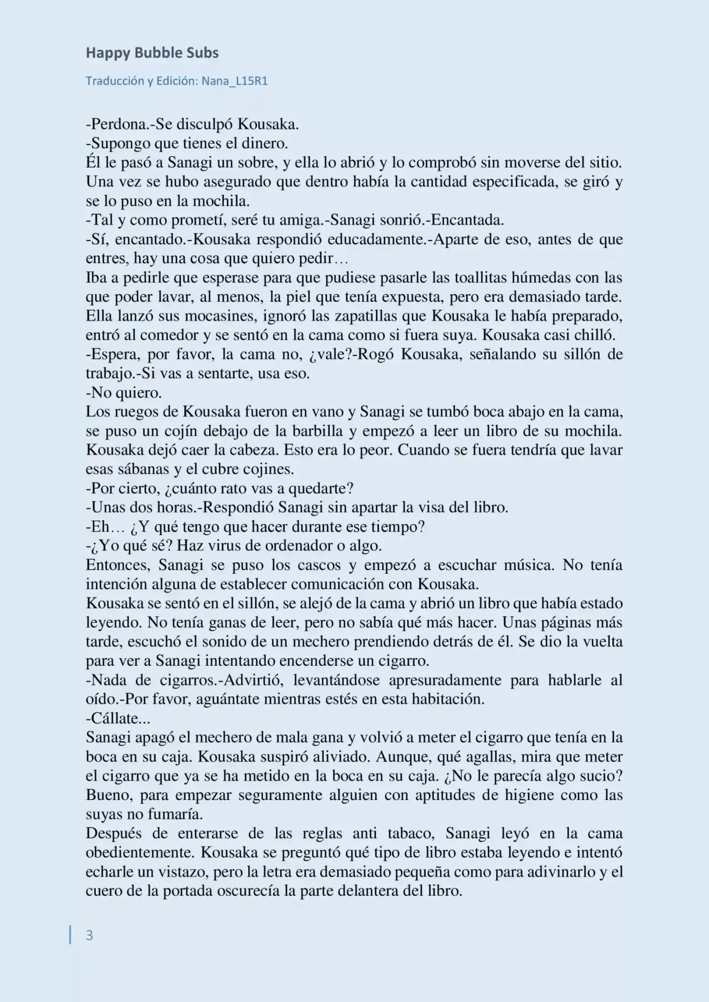 Parasite In Love (Novela) - Capítulo 3 - Página 3 - LectorTMOo