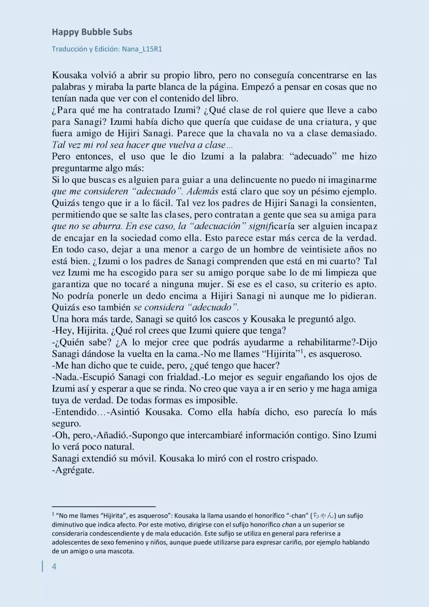 Parasite In Love (Novela) - Capítulo 3 - Página 4 - LectorTMOo