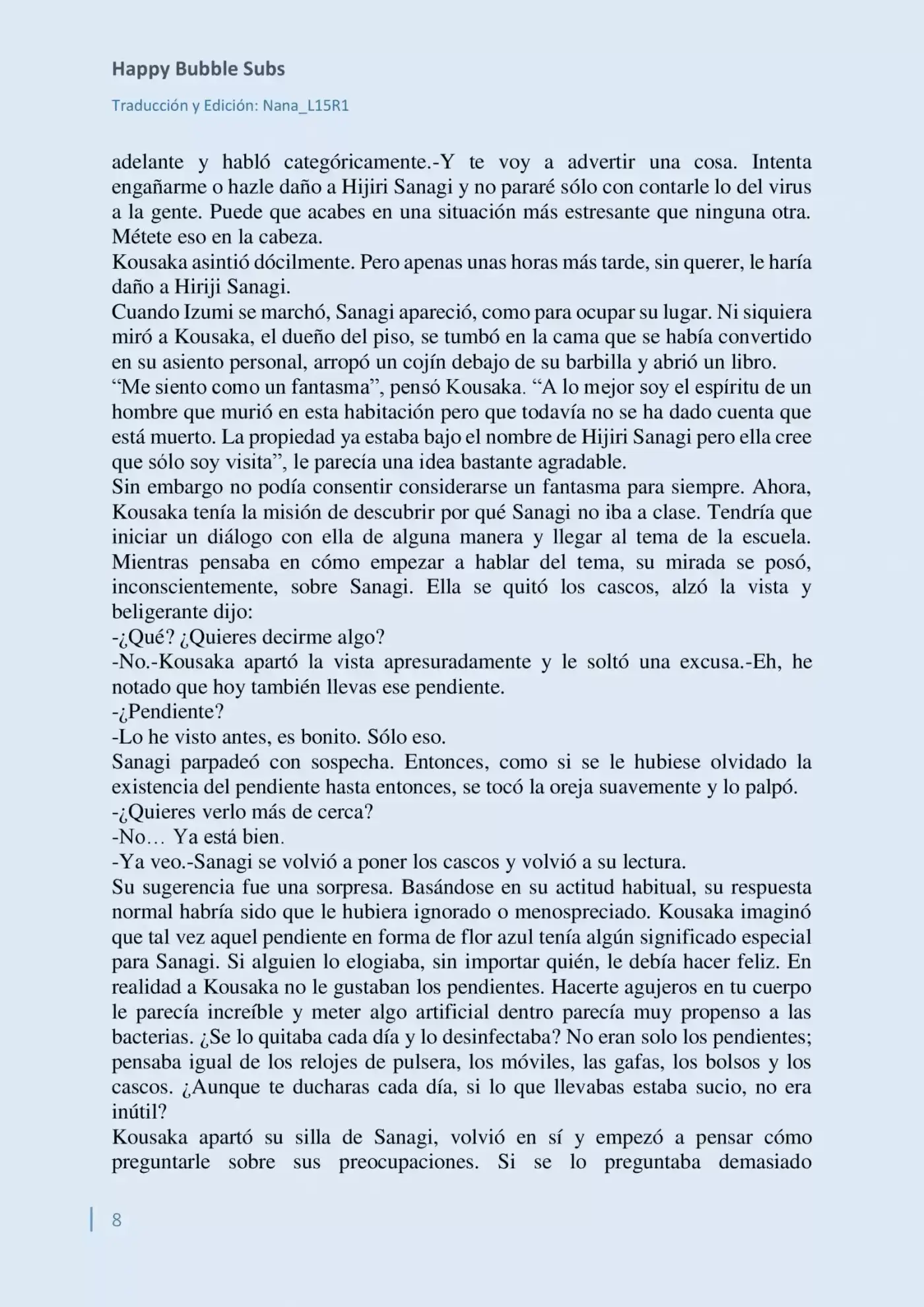 Parasite In Love (Novela) - Capítulo 3 - Página 8 - LectorTMOo