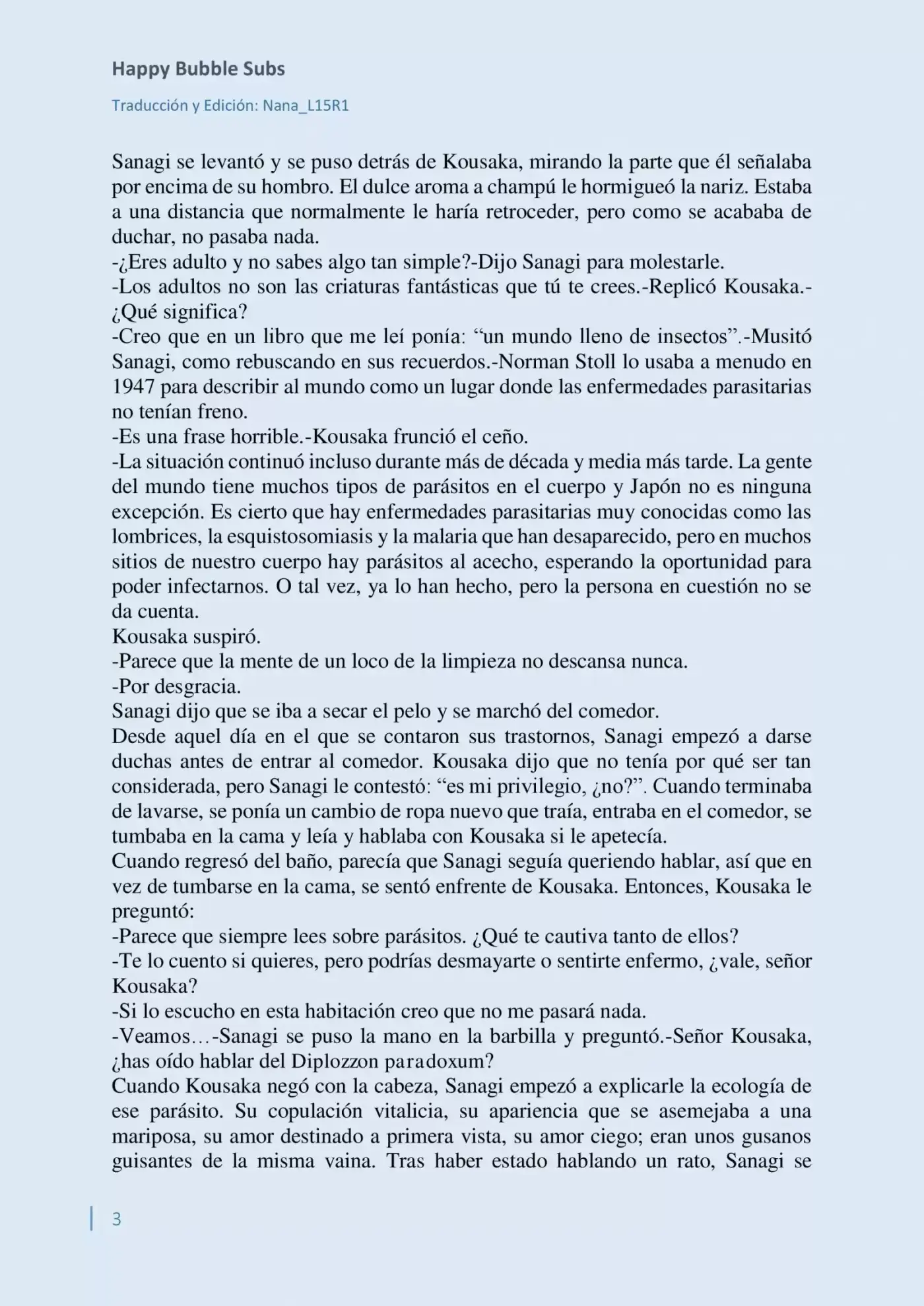 Parasite In Love (Novela) - Capítulo 4 - Página 3 - LectorTMOo