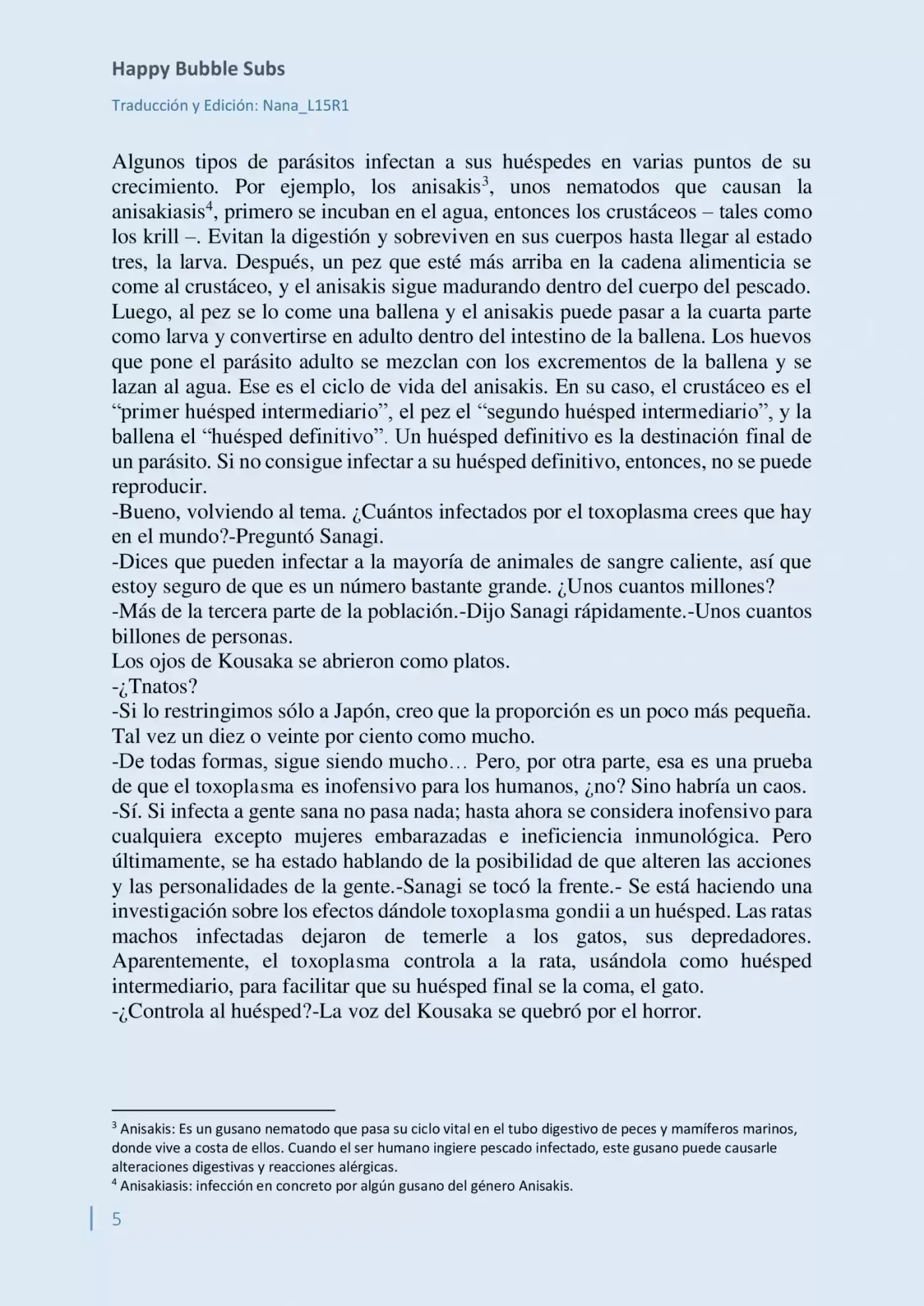 Parasite In Love (Novela) - Capítulo 4 - Página 5 - LectorTMOo